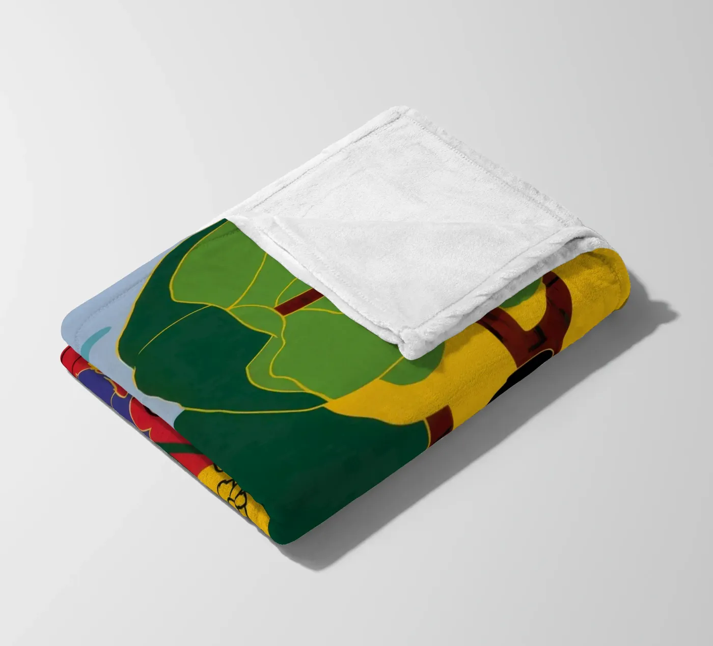 Amici gialli e blu coperta in pile da Pale Aura