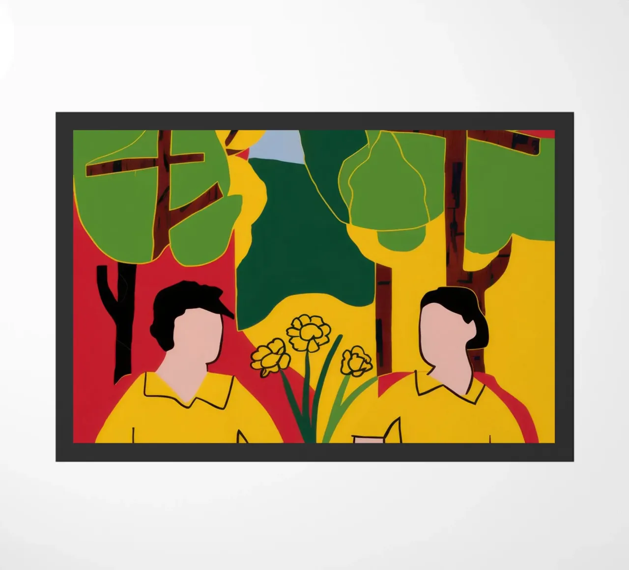 Amici gialli e blu zerbino da Pale Aura