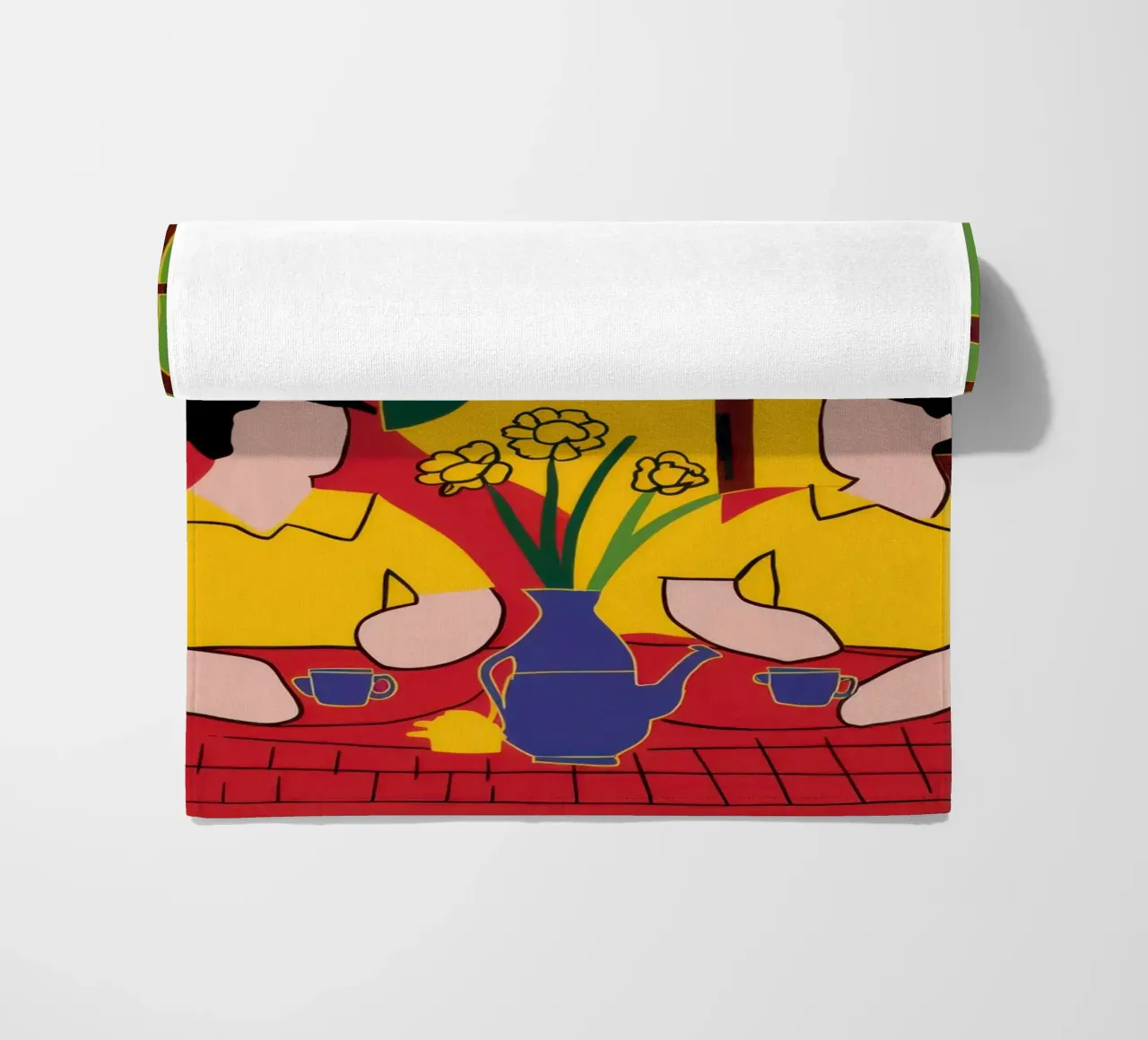 Amici gialli e blu telo mare da Pale Aura