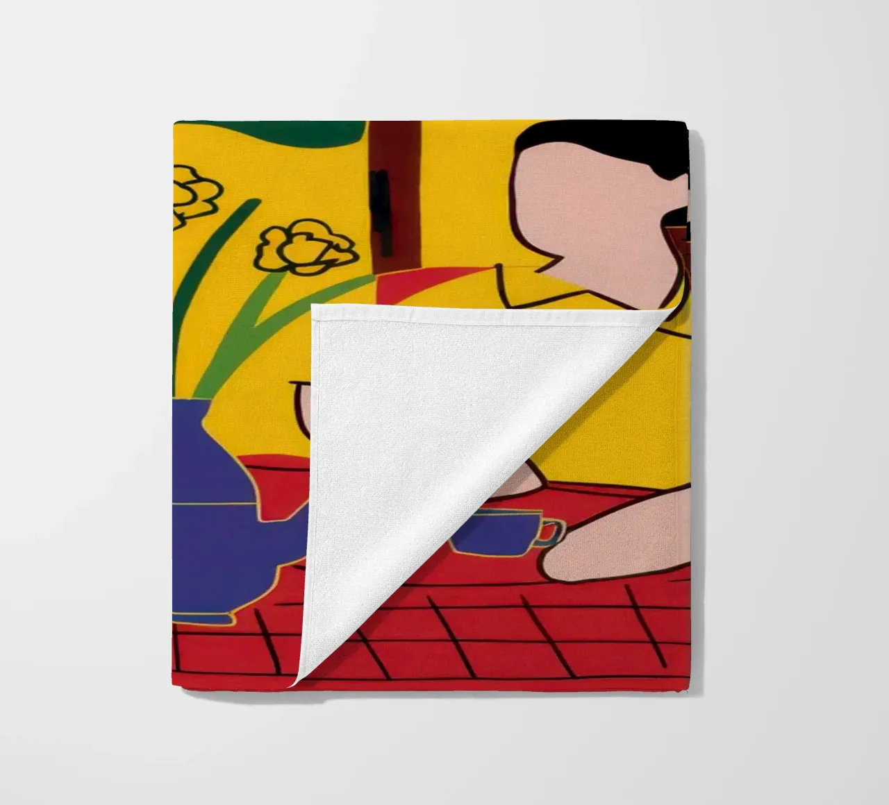 Amici gialli e blu telo mare da Pale Aura