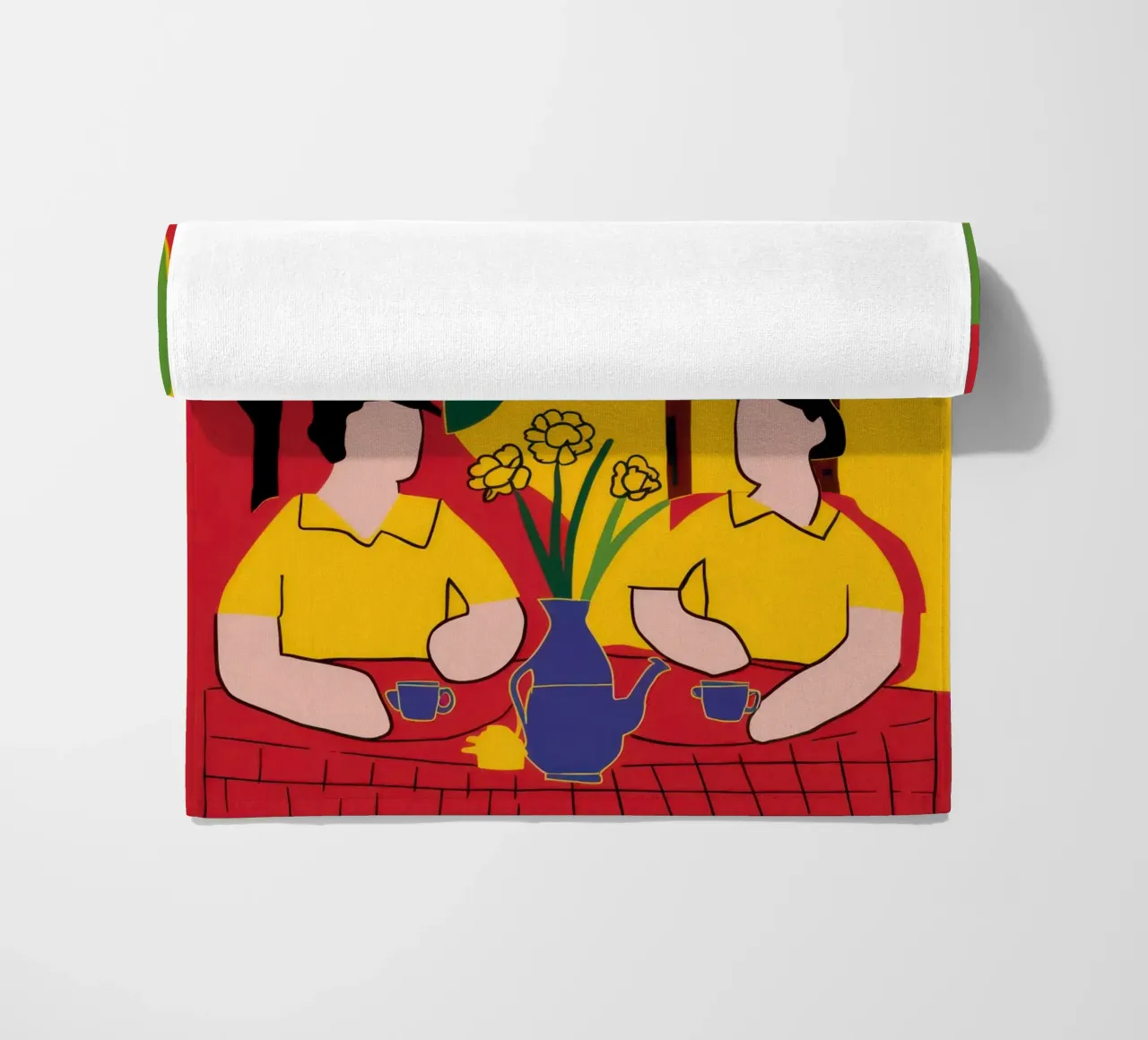 Amici gialli e blu telo mare da Pale Aura