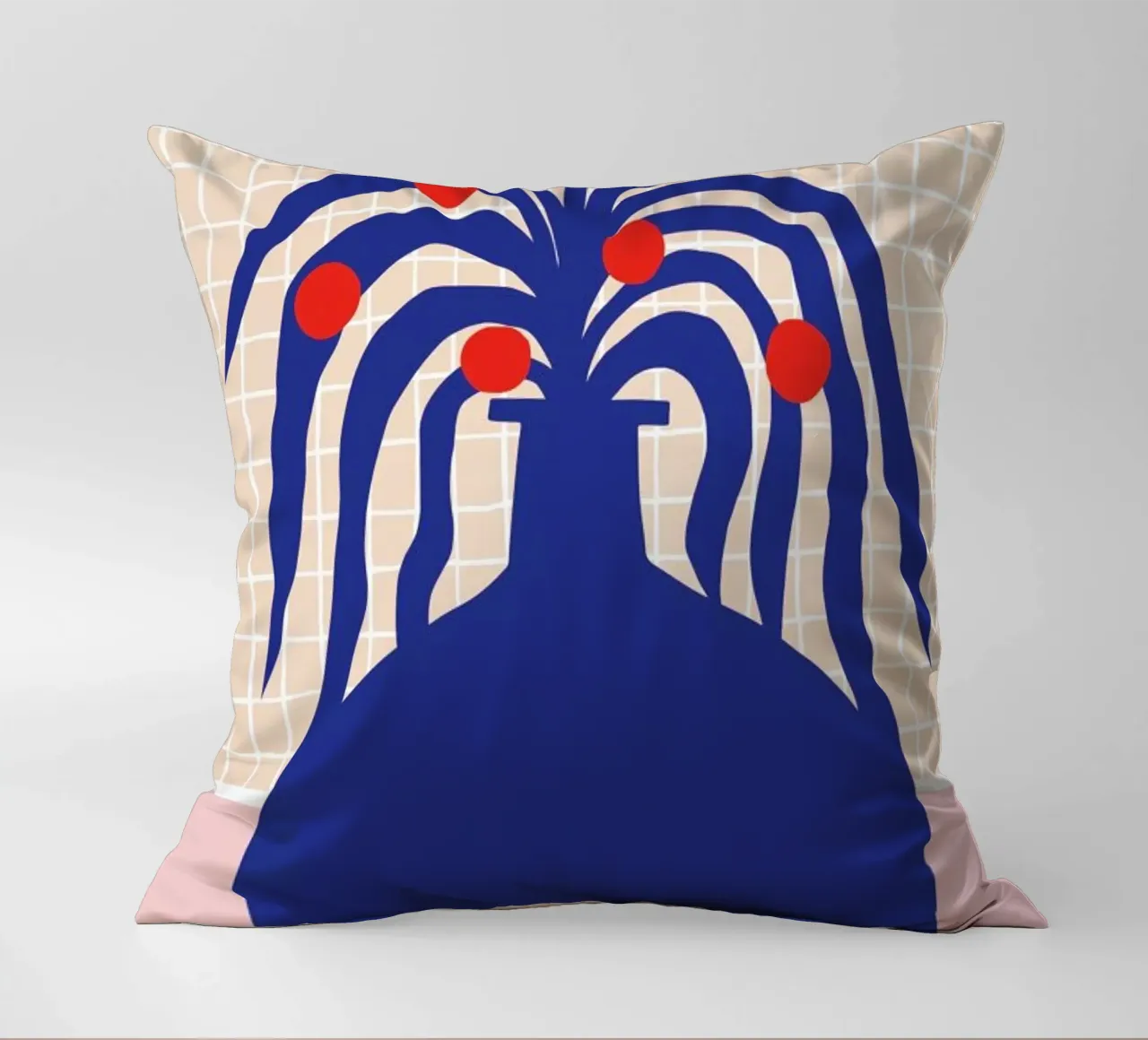 Vase and Checkers cuscino da Pure