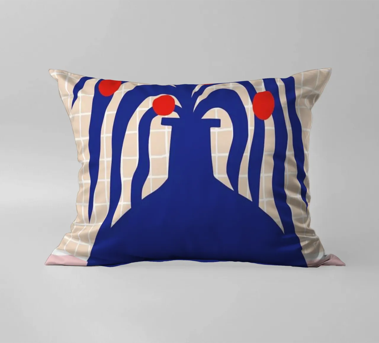 Vase and Checkers cuscino da Pure