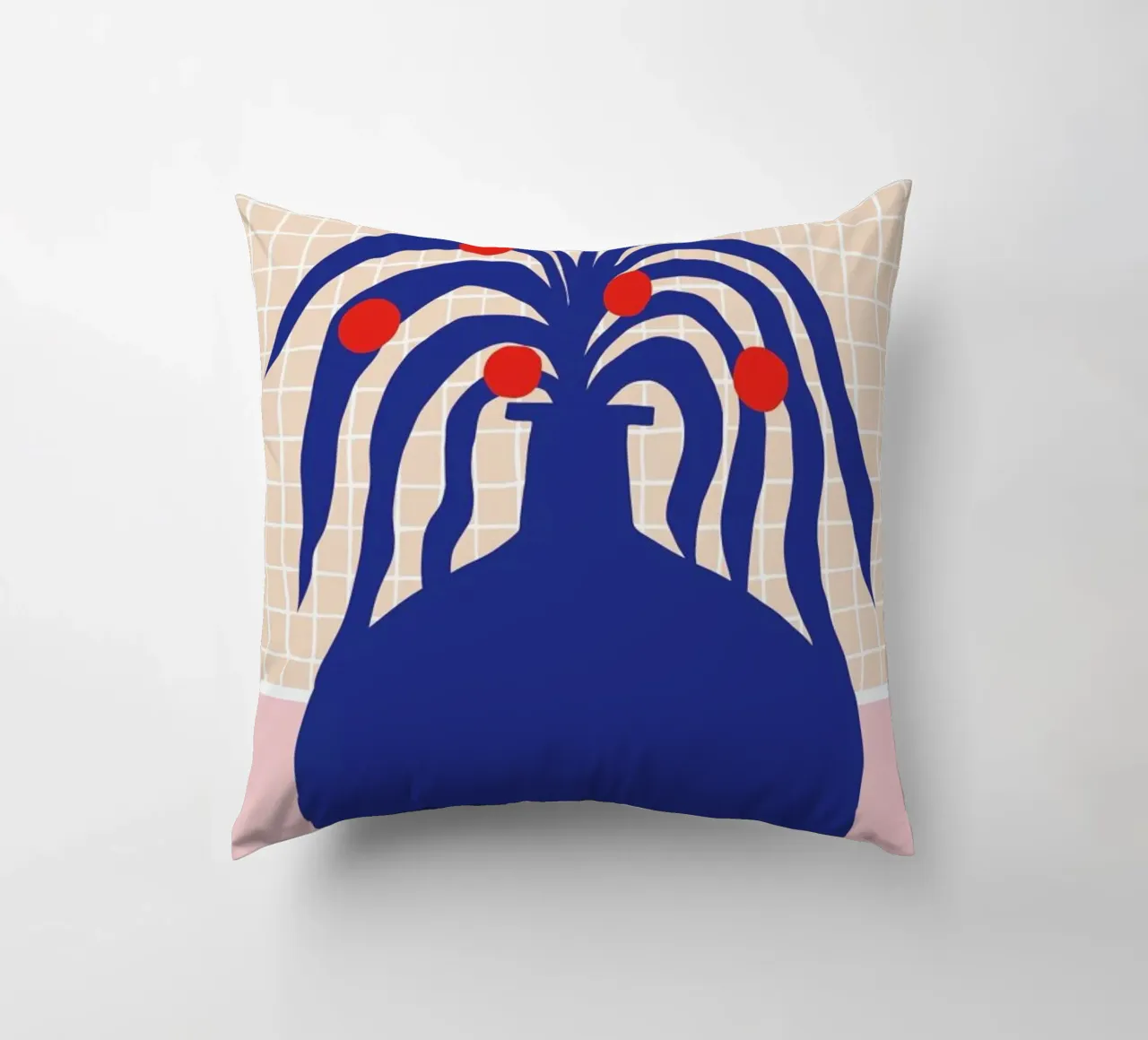 Vase and Checkers cuscino da Pure