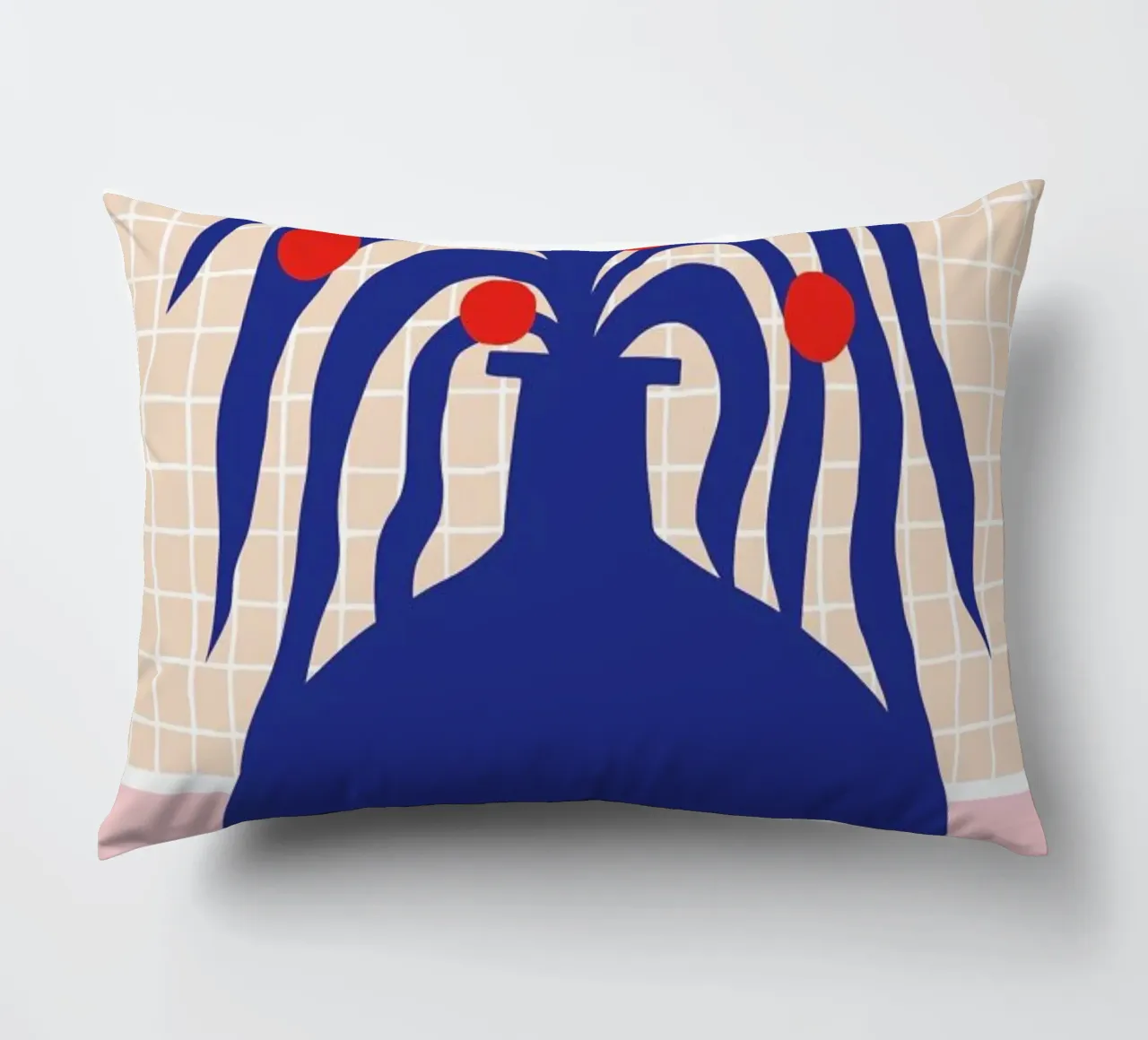 Vase and Checkers cuscino da Pure