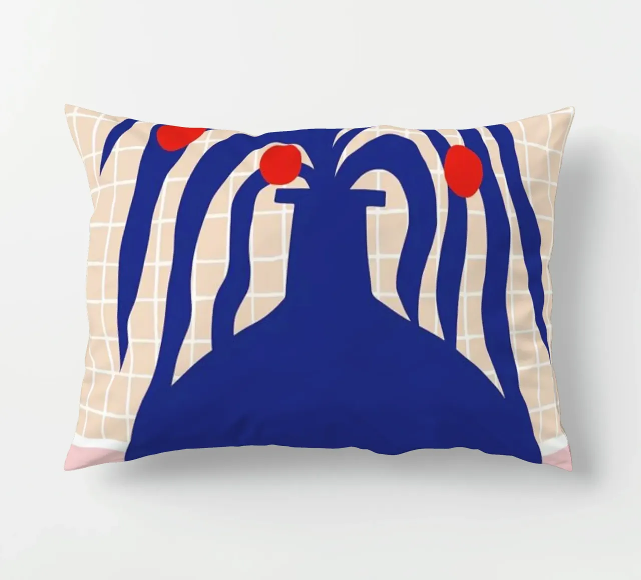 Vase and Checkers cuscino da Pure