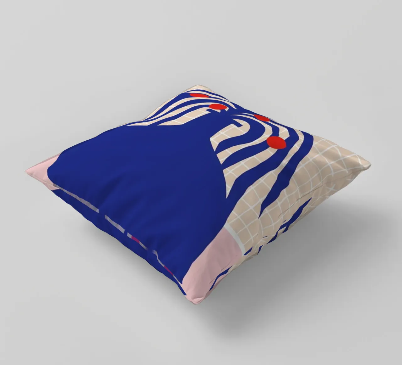 Vase and Checkers cuscino da Pure