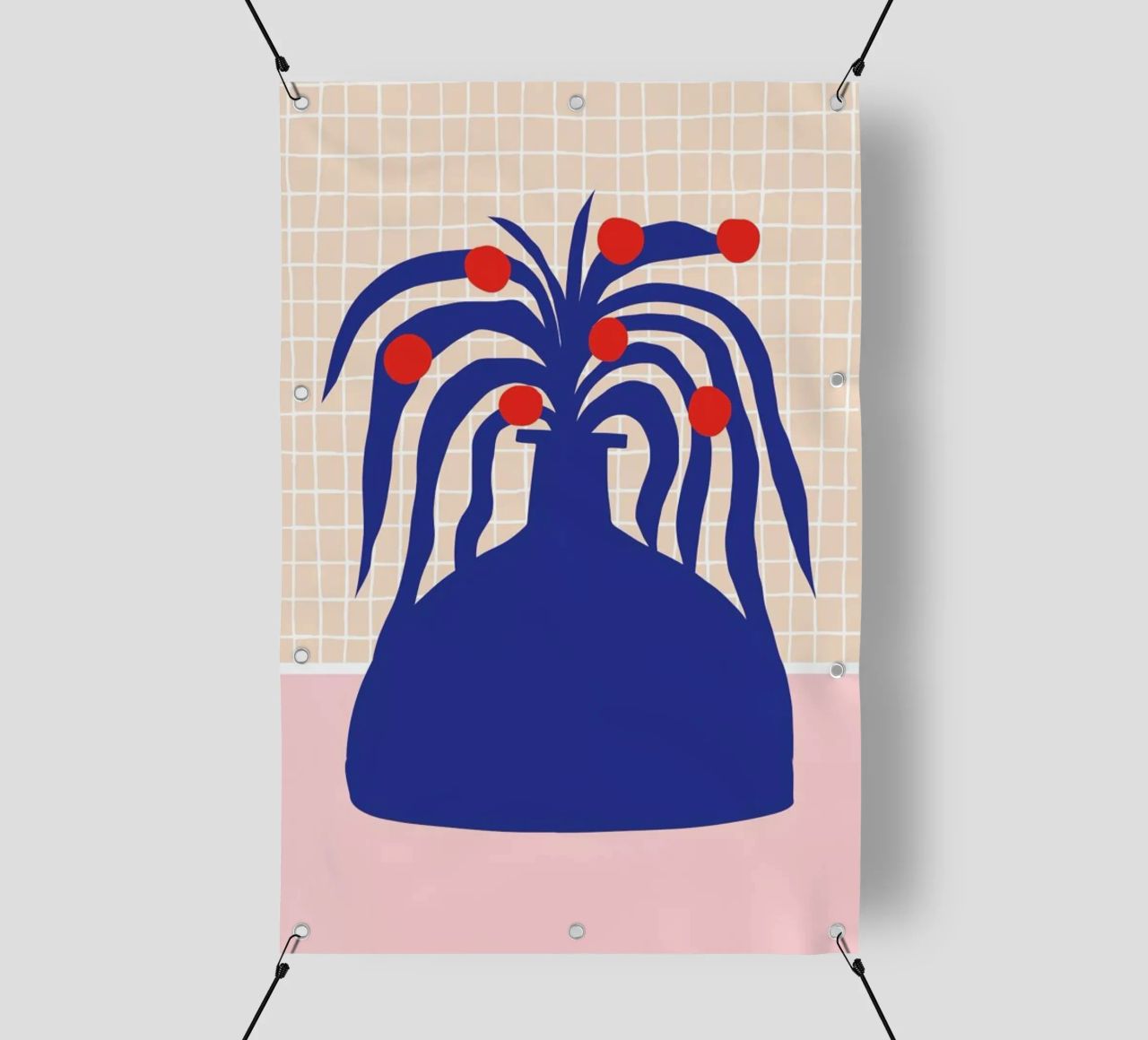 Vase and Checkers telo in pvc da Pure