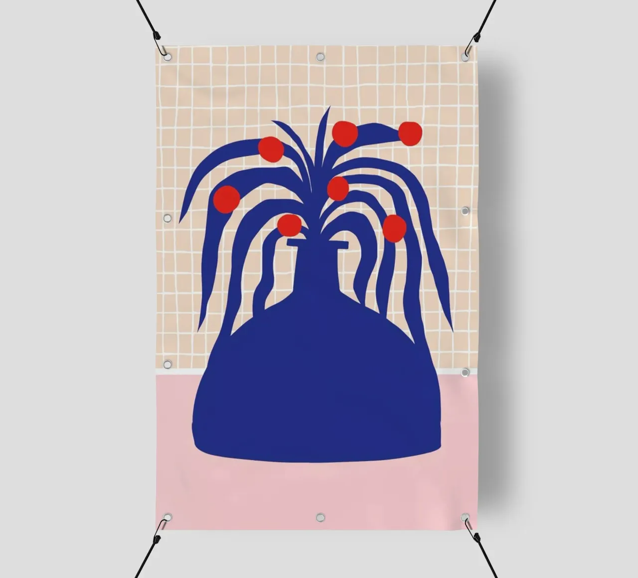 Vase and Checkers telo in pvc da Pure