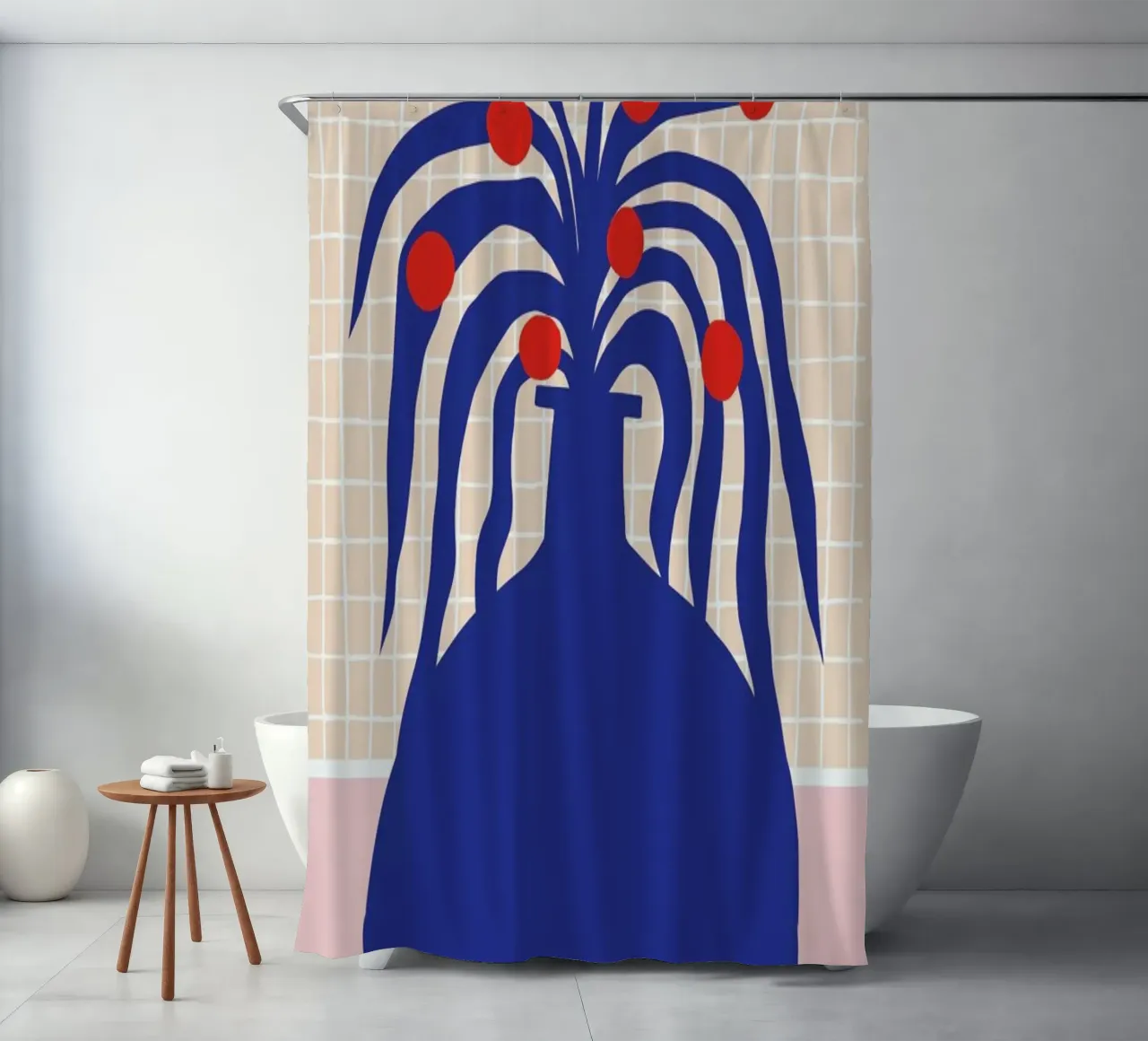 Vase and Checkers tenda da doccia da Pure