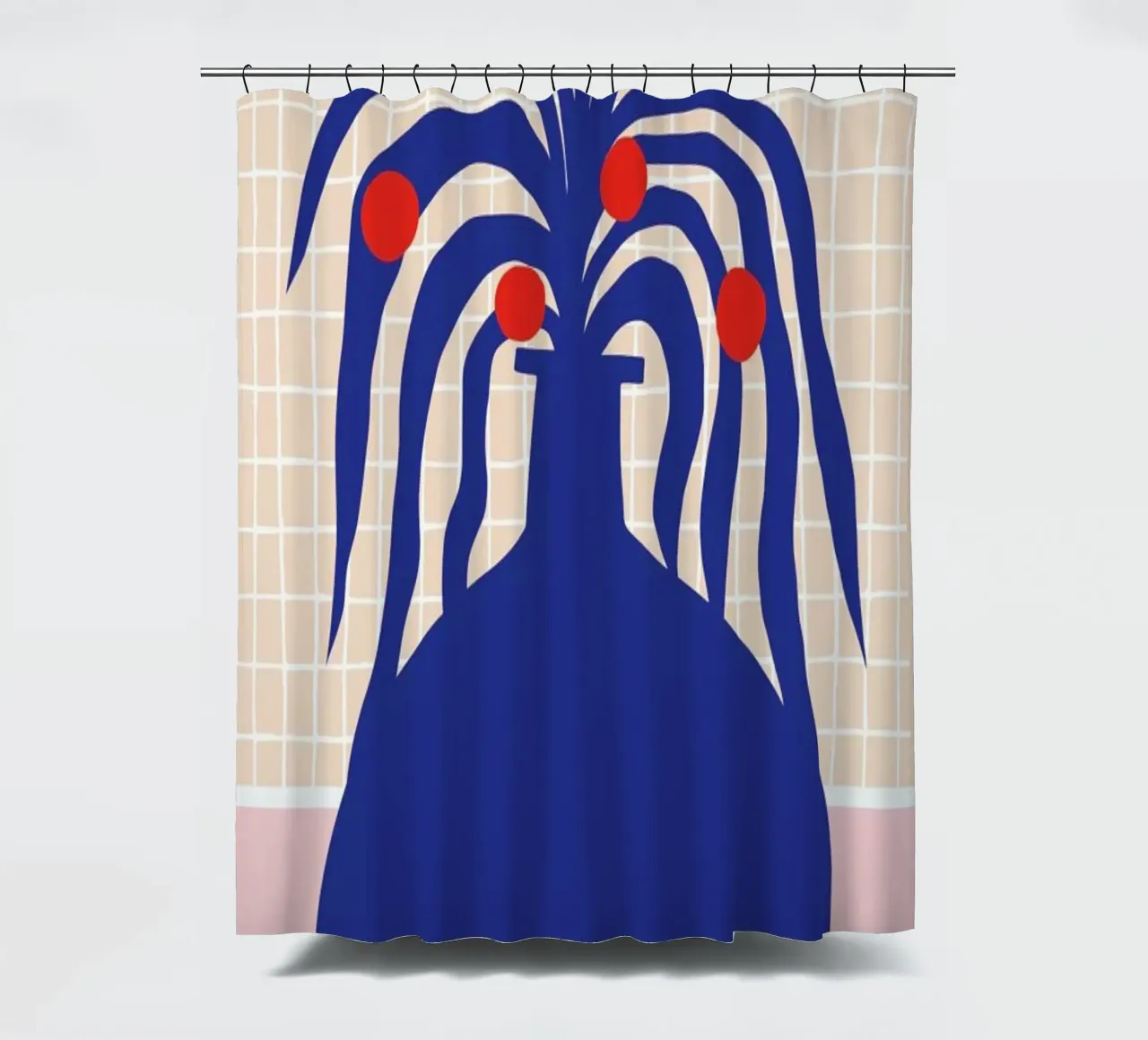 Vase and Checkers tenda da doccia da Pure