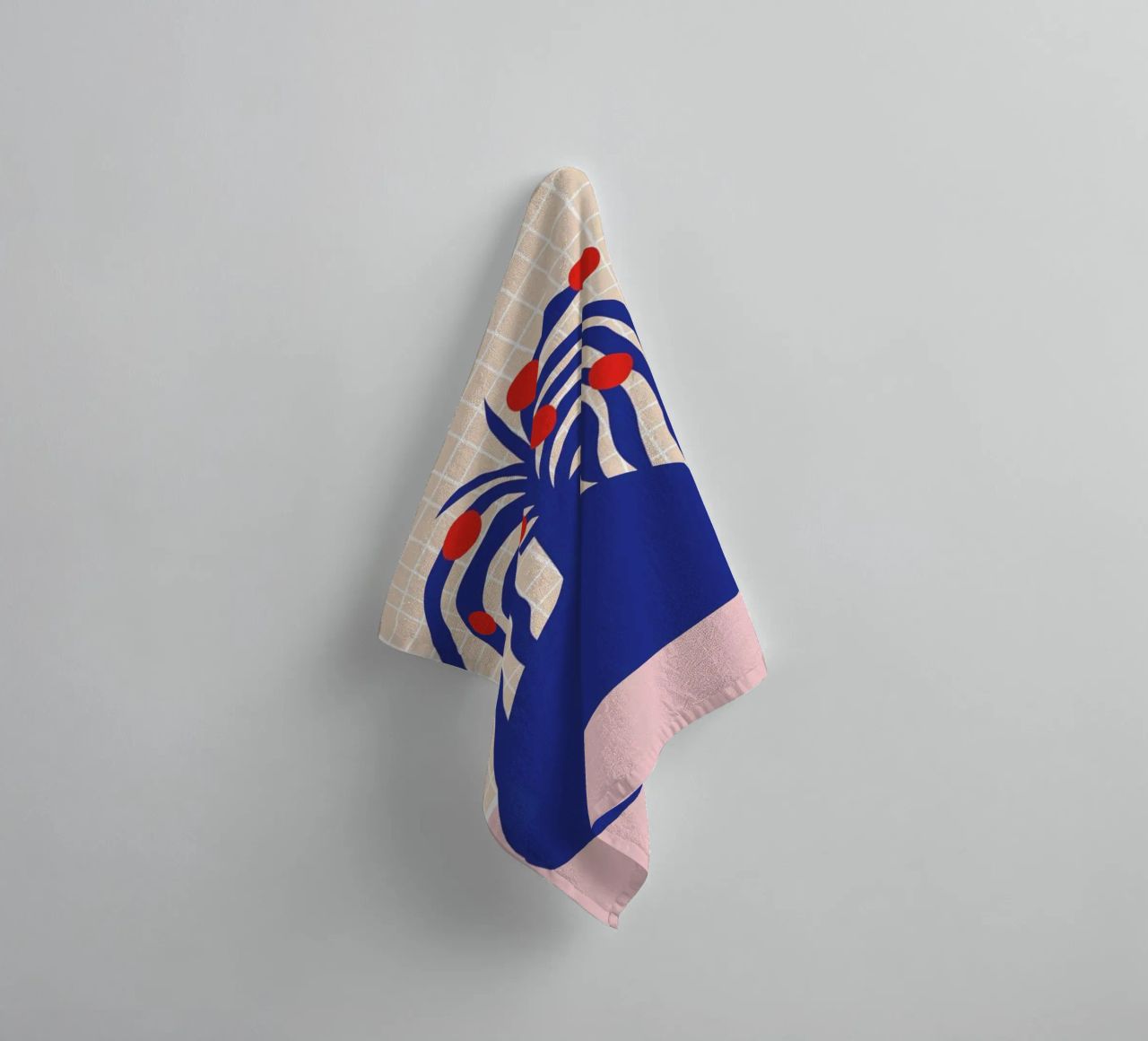 Vase and Checkers towel by Pure
