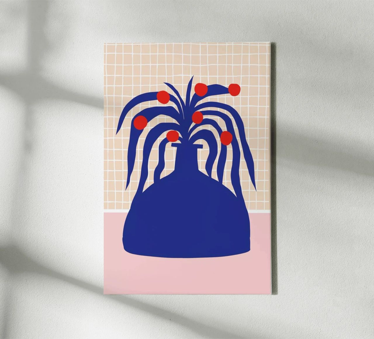 Vase and Checkers canvas by Pure