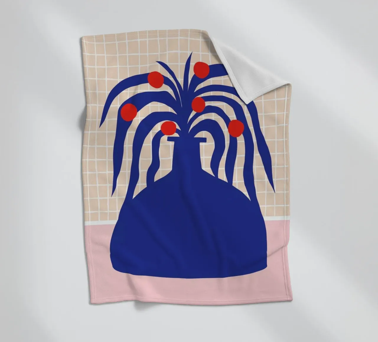 Vase and Checkers coperta in pile da Pure
