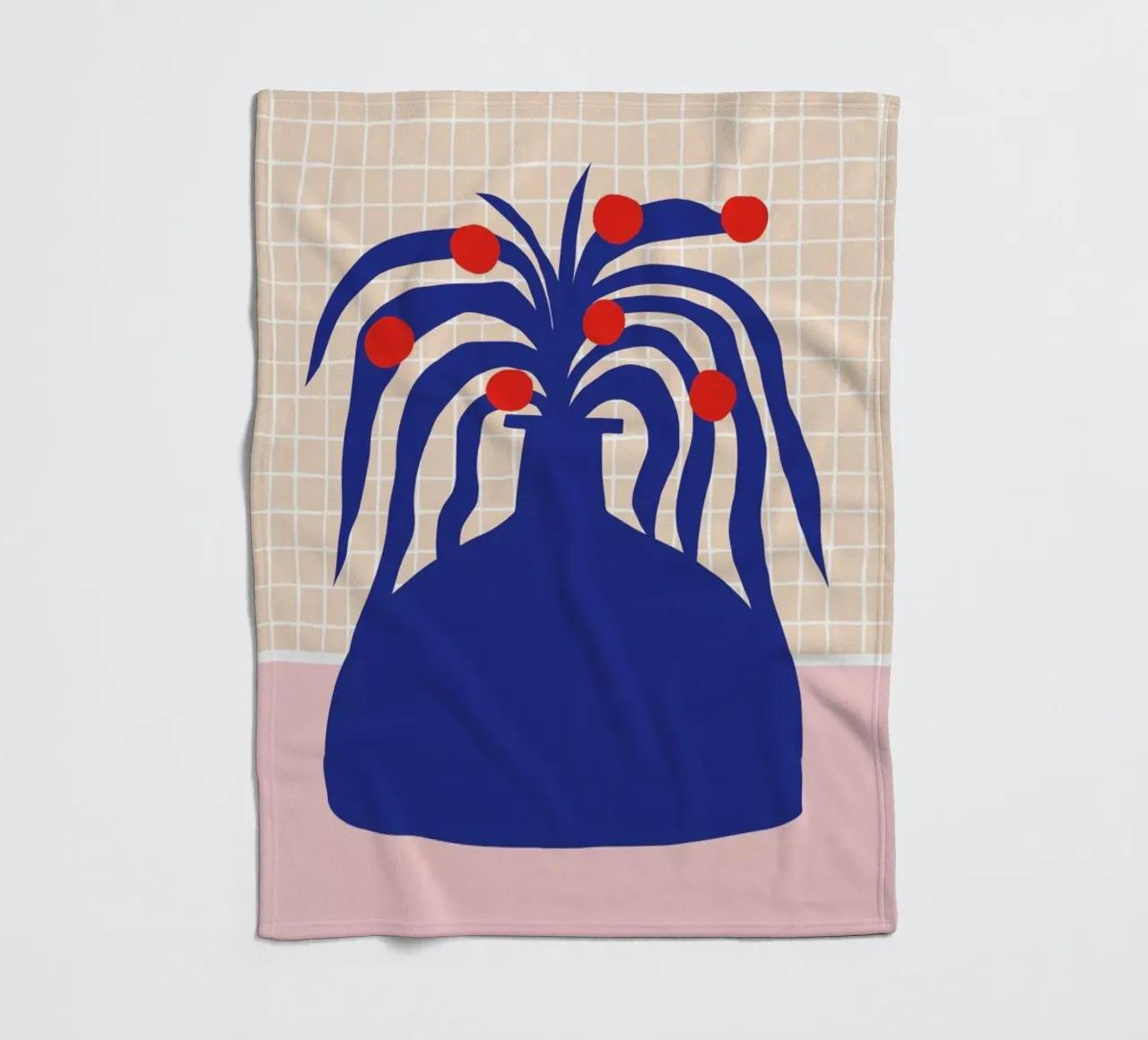 Vase and Checkers coperta in pile da Pure