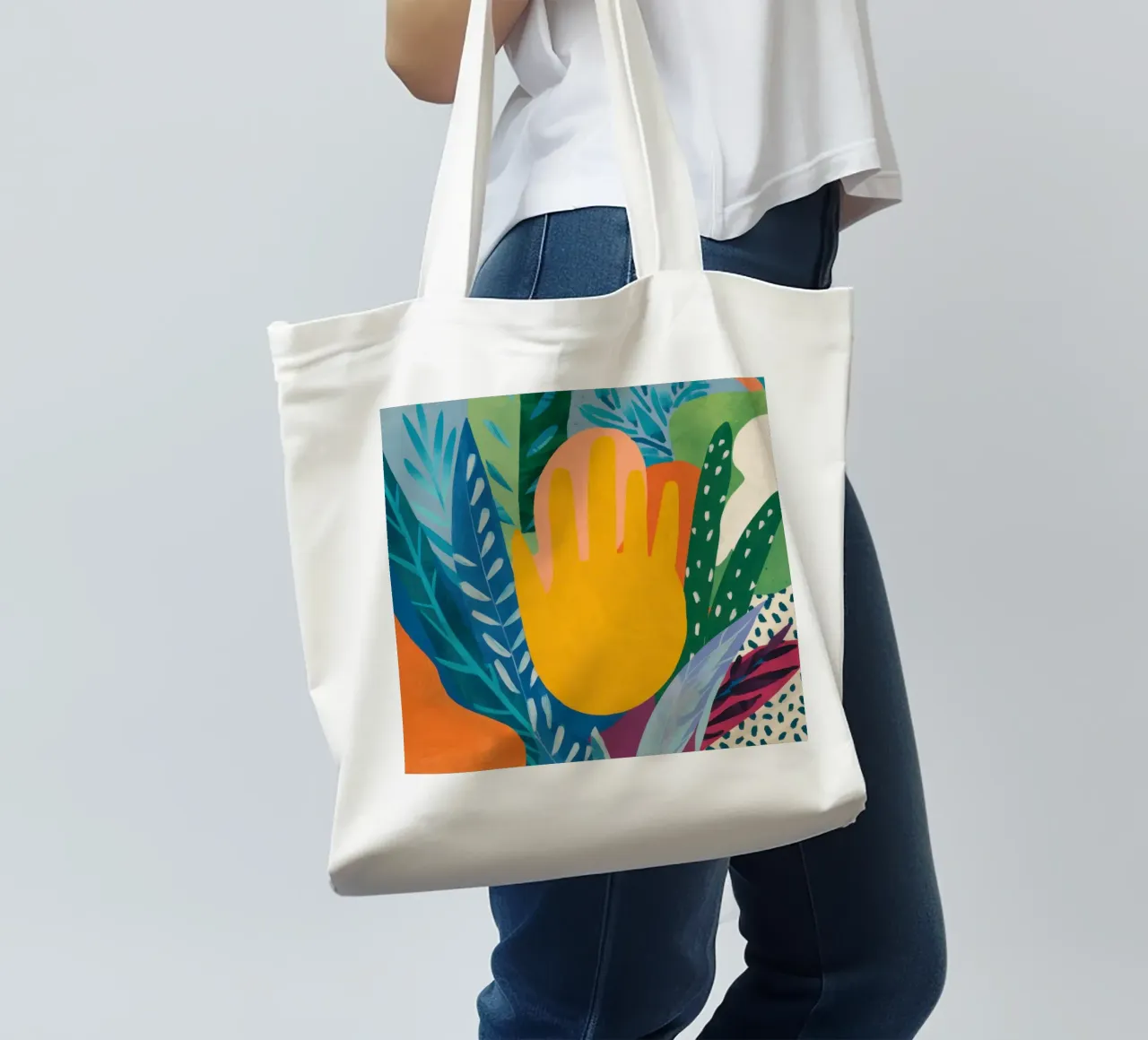 Mano d'oro borsa in juta da Arcane Lines