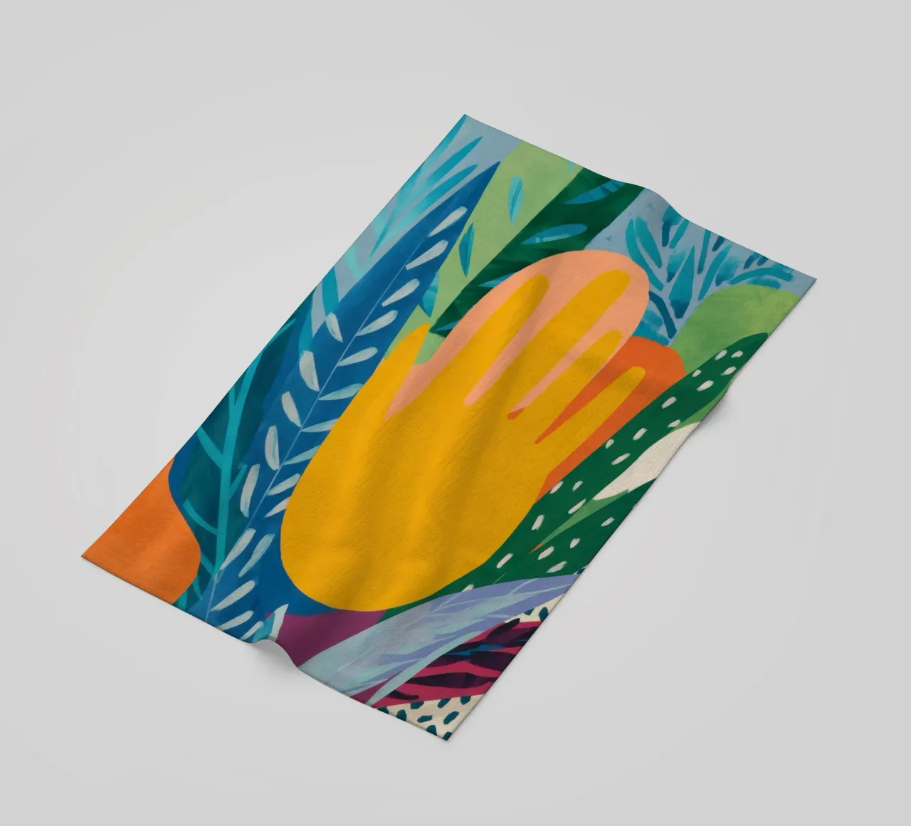 Mano d'oro telo mare da Arcane Lines