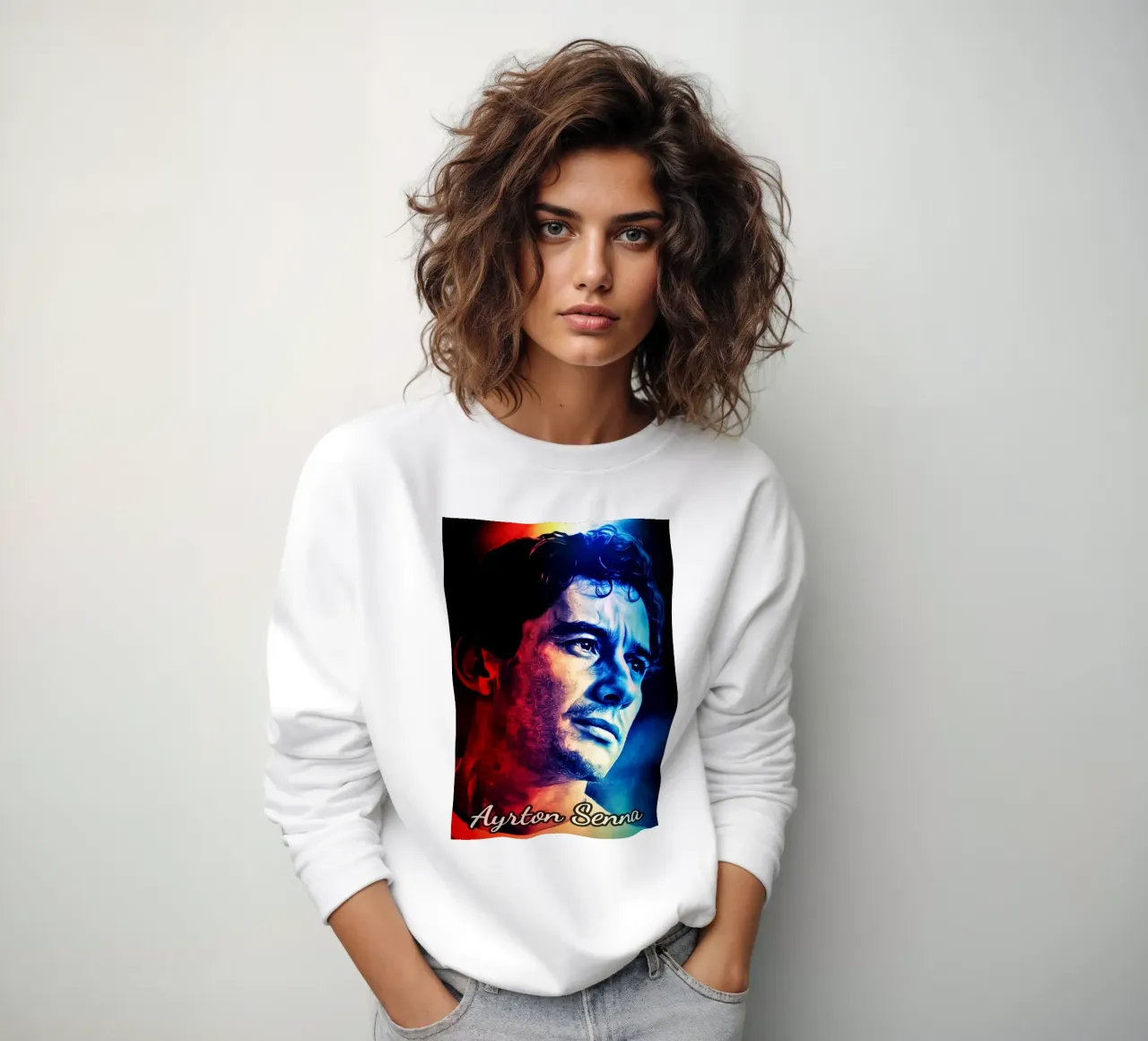 Ayrton Senna F1 felpa da Lembayung art