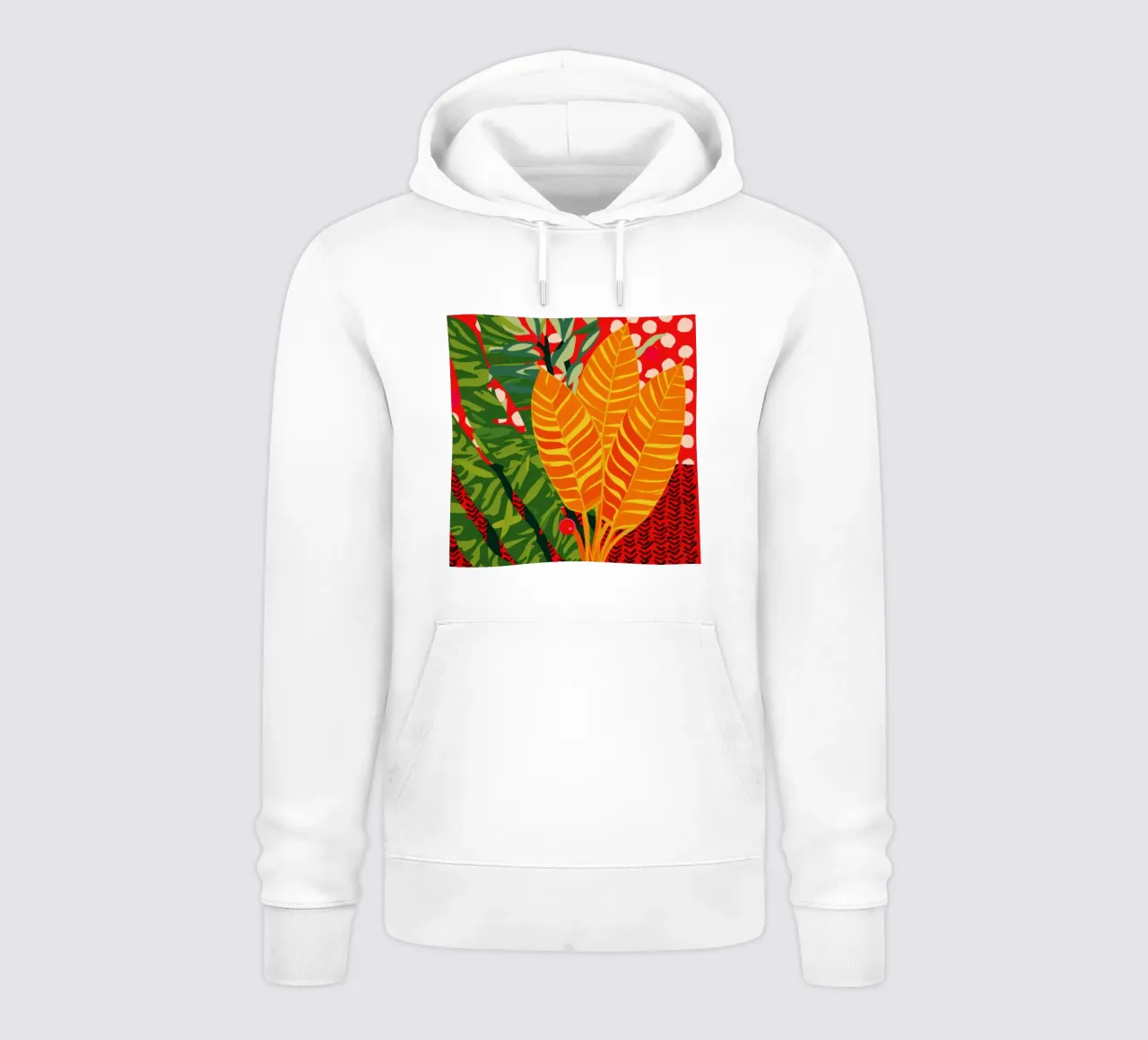 Fiamma cremisi tropicale felpa con cappuccio da Arcane Lines