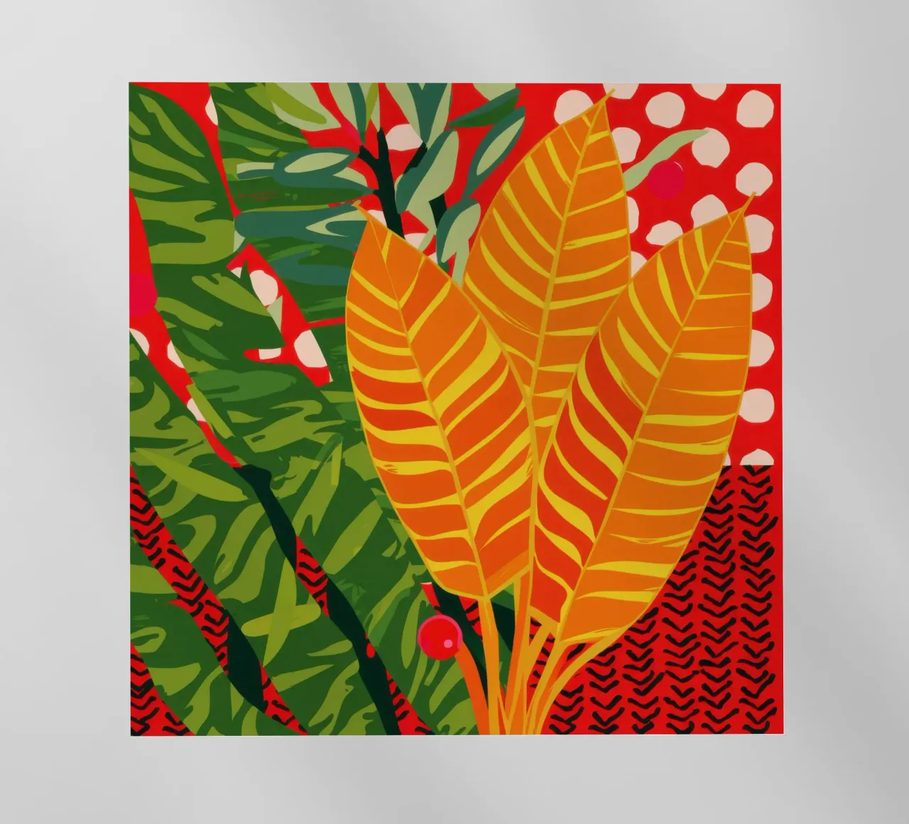 Fiamma cremisi tropicale pellicola backlit da Arcane Lines