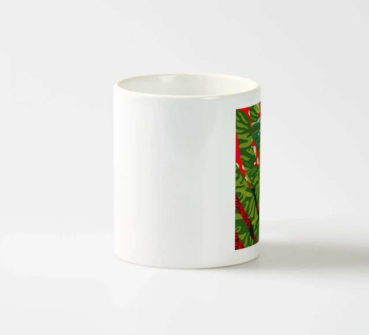 Fiamma cremisi tropicale tazza in ceramica da Arcane Lines