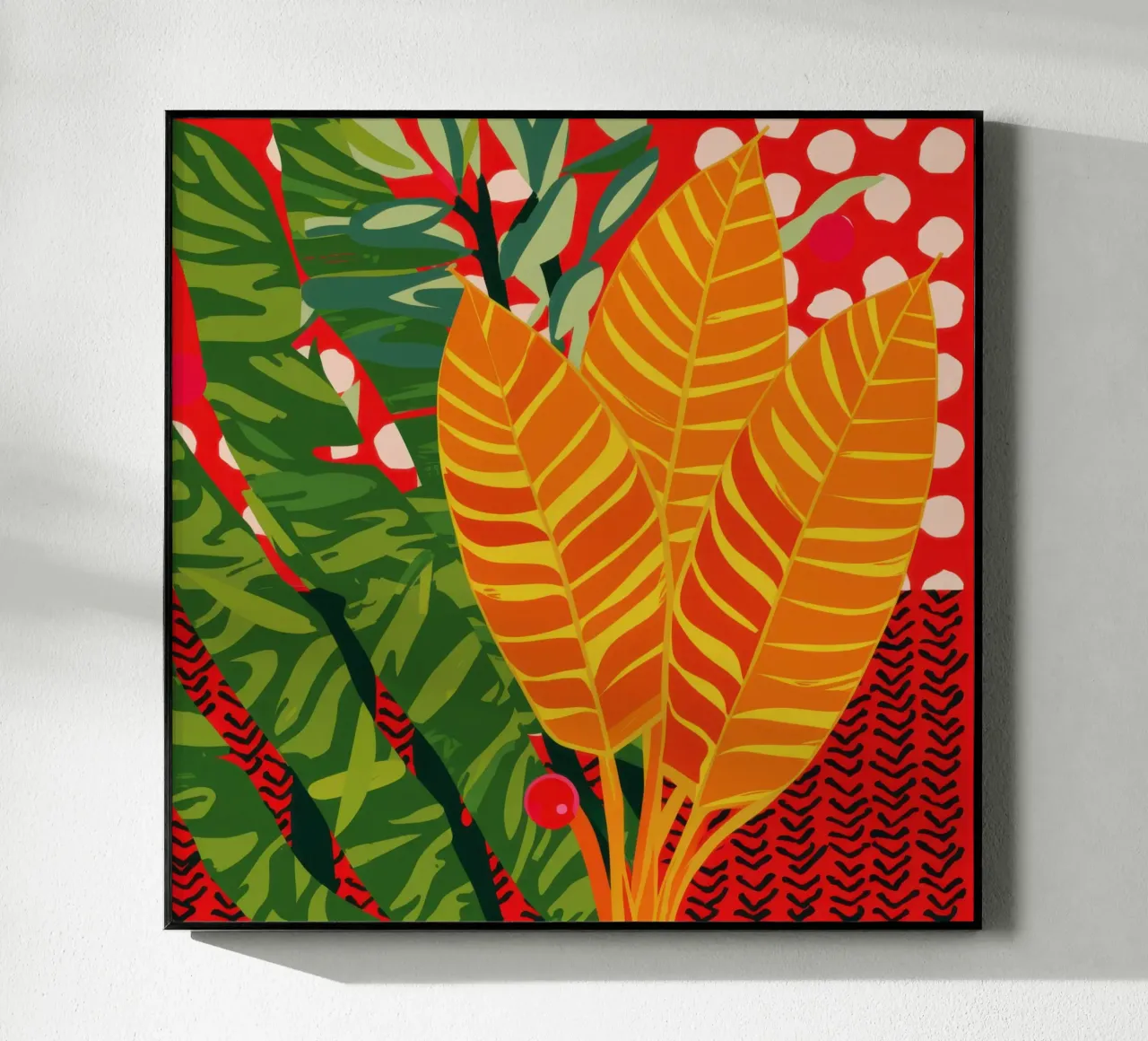 Fiamma cremisi tropicale plexiglass da Arcane Lines