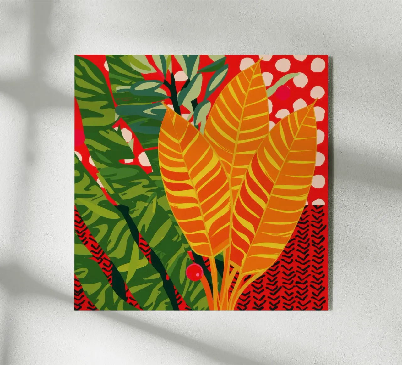 Fiamma cremisi tropicale plexiglass da Arcane Lines