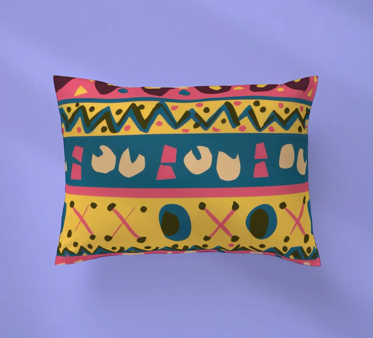 Bohemian Pattern Rhythm decorative cushion by Arcane Lines