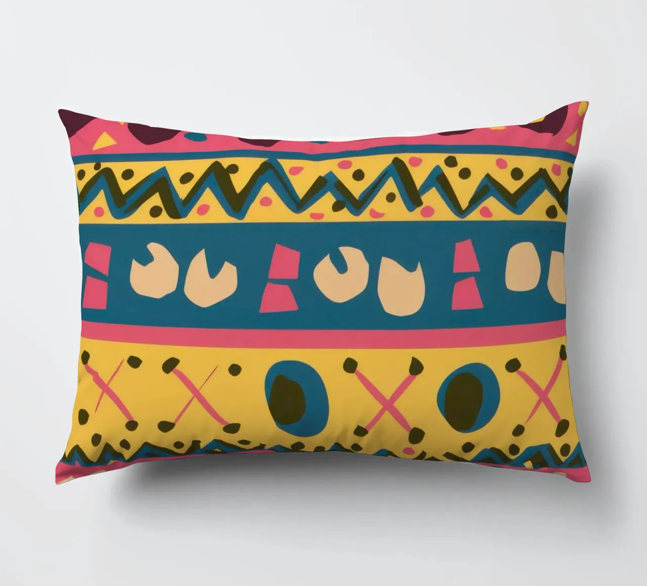 Bohemian Pattern Rhythm decorative cushion by Arcane Lines