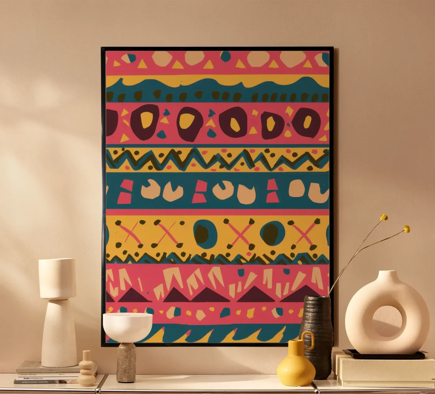 Bohemian Pattern Rhythm poster by Arcane Lines