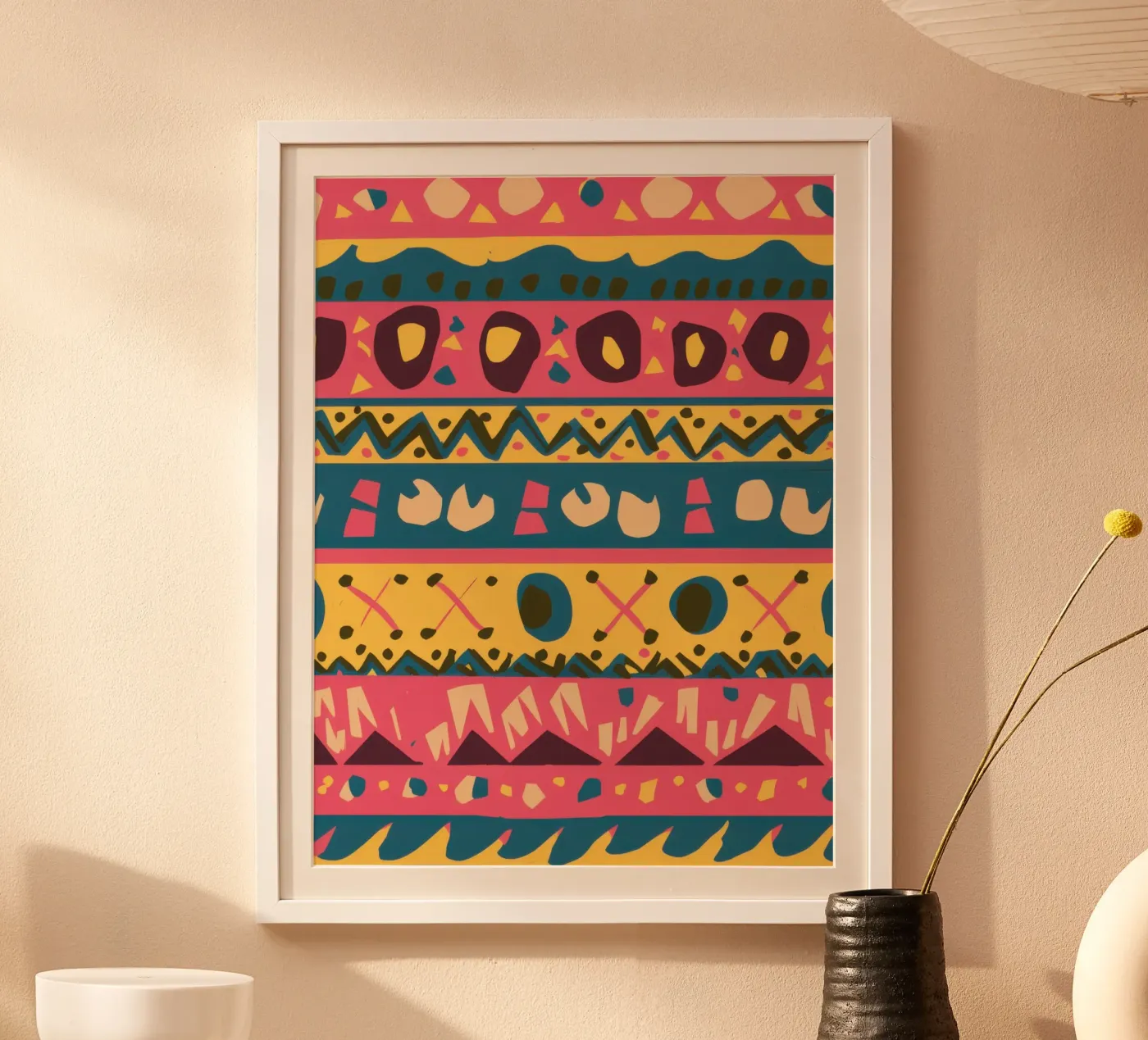 Bohemian Pattern Rhythm poster by Arcane Lines