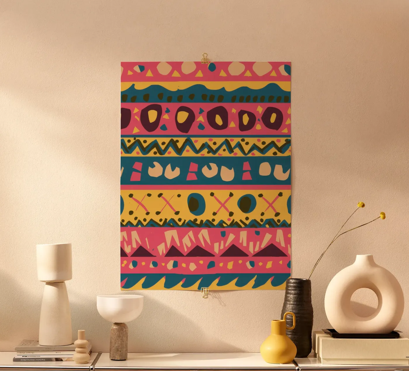Bohemian Pattern Rhythm poster by Arcane Lines