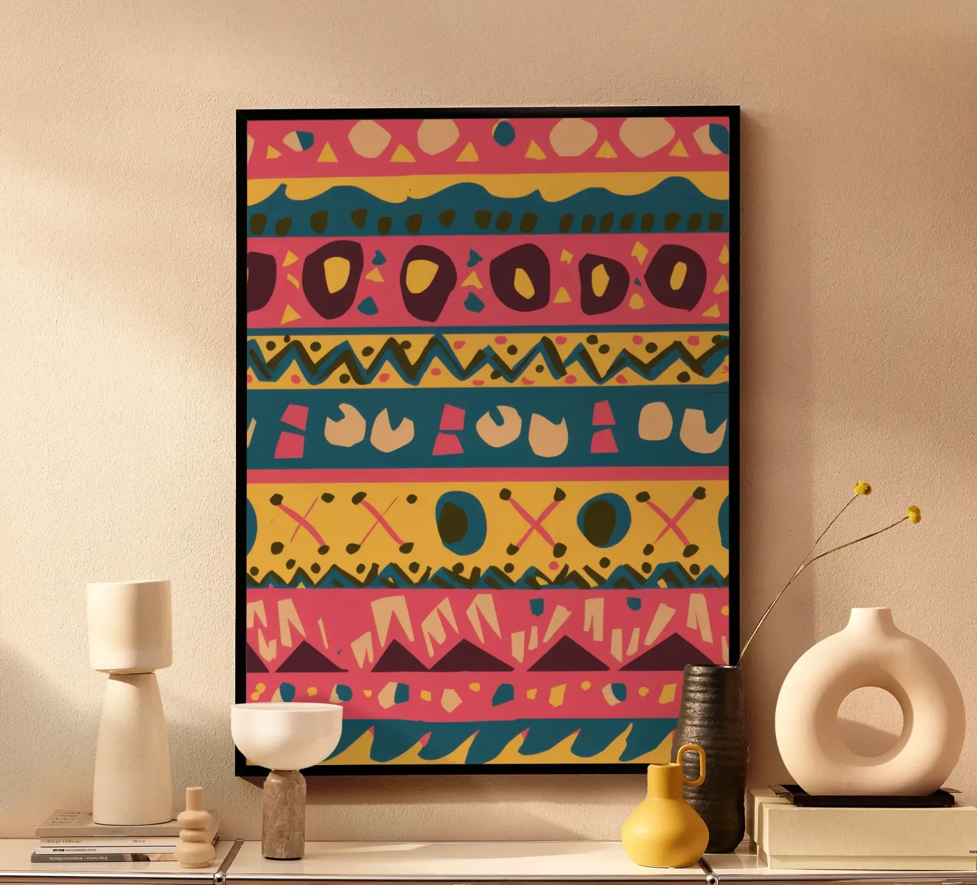 Bohemian Pattern Rhythm poster by Arcane Lines