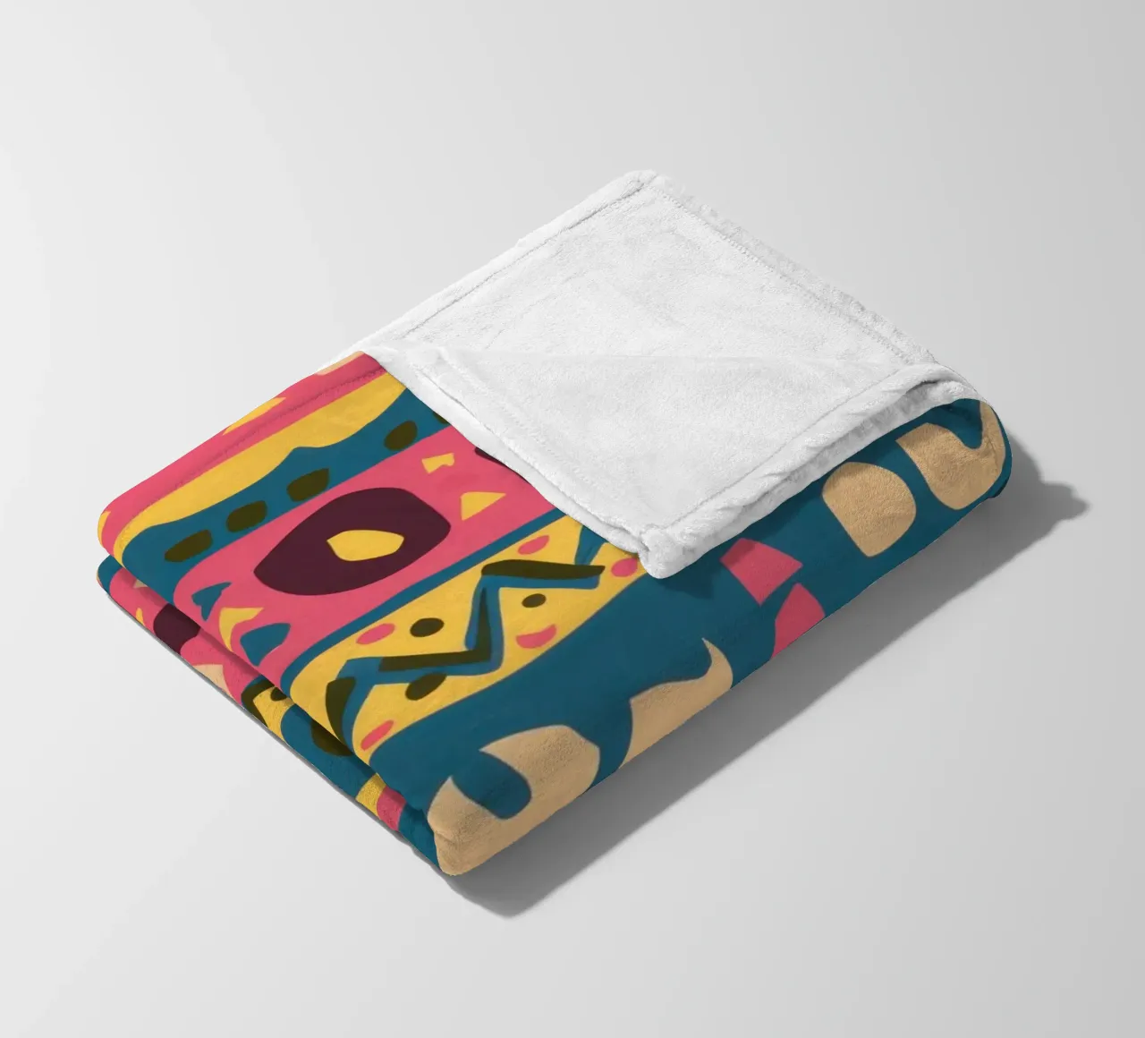 Bohemian Pattern Rhythm fleece blanket by Arcane Lines