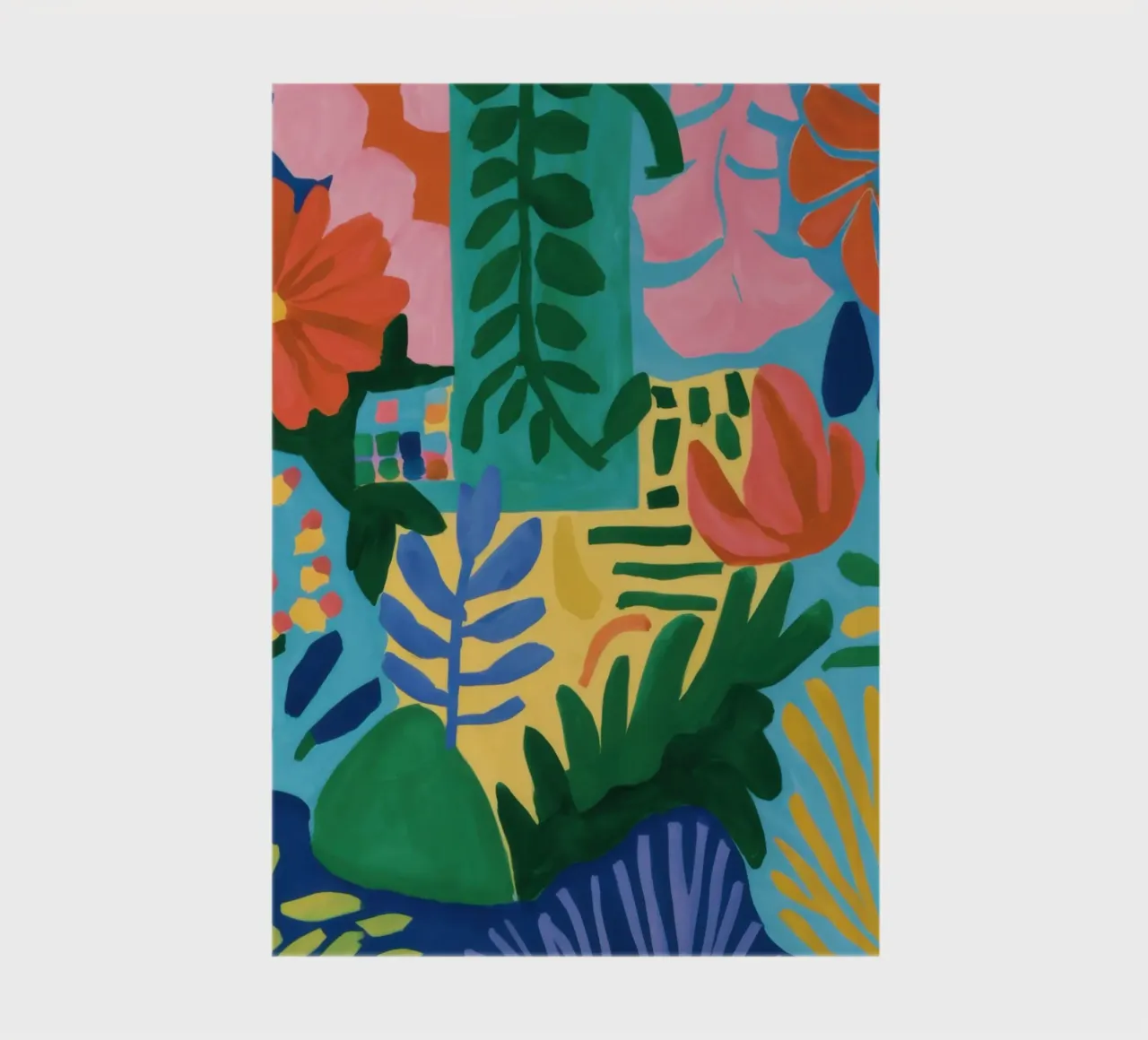 Abstract Floral Jungle notebook by Marigold Tiga
