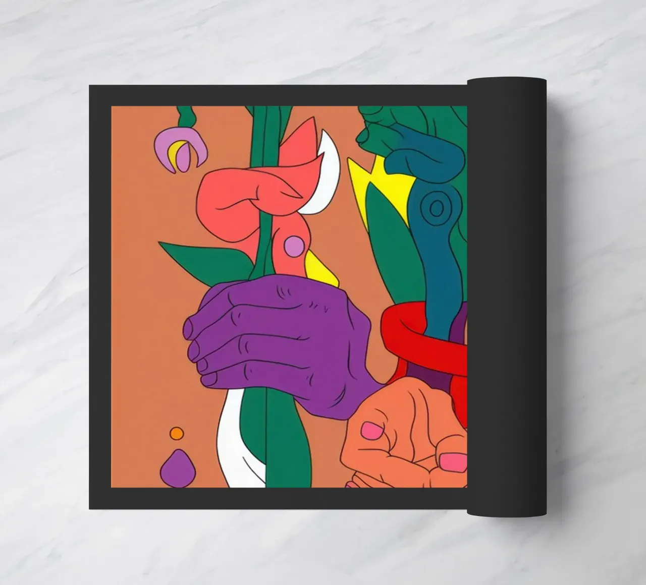 Grillige vorm jubileum deurmat van Arcane Lines