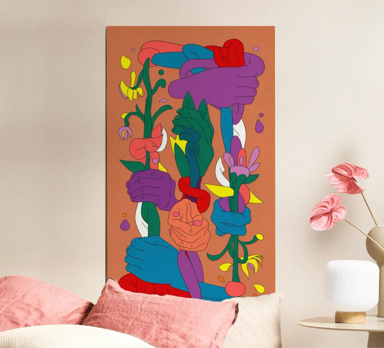 Giubileo a forma di capriccio poster con telaio in alluminio da Arcane Lines
