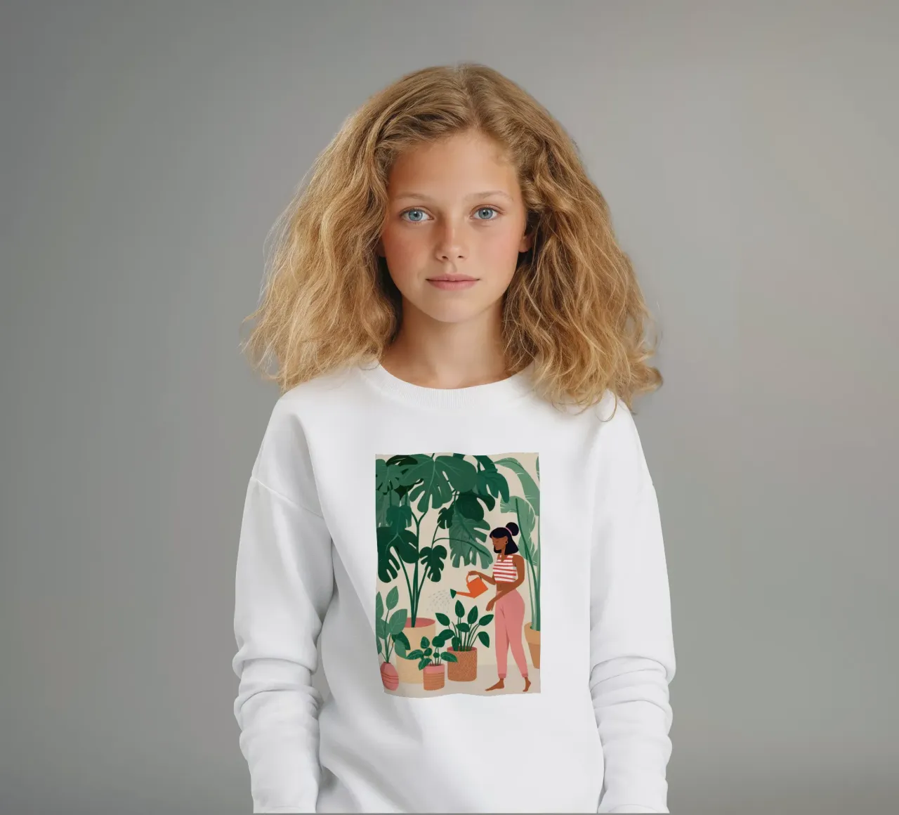 Curare una pianta felpa bambino da Marigold Tiga