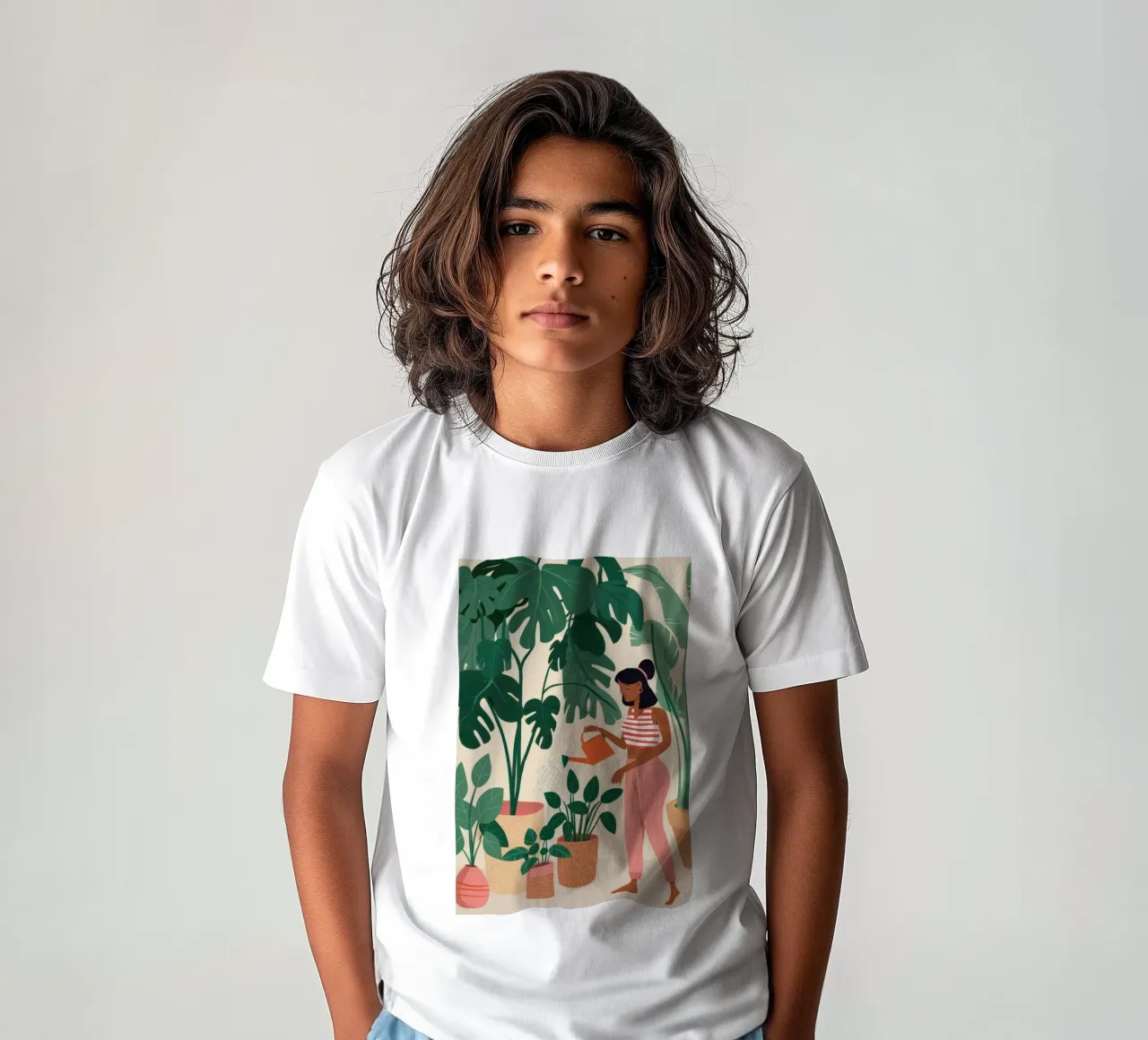 S'occuper d'une plante t-shirt enfant de Marigold Tiga
