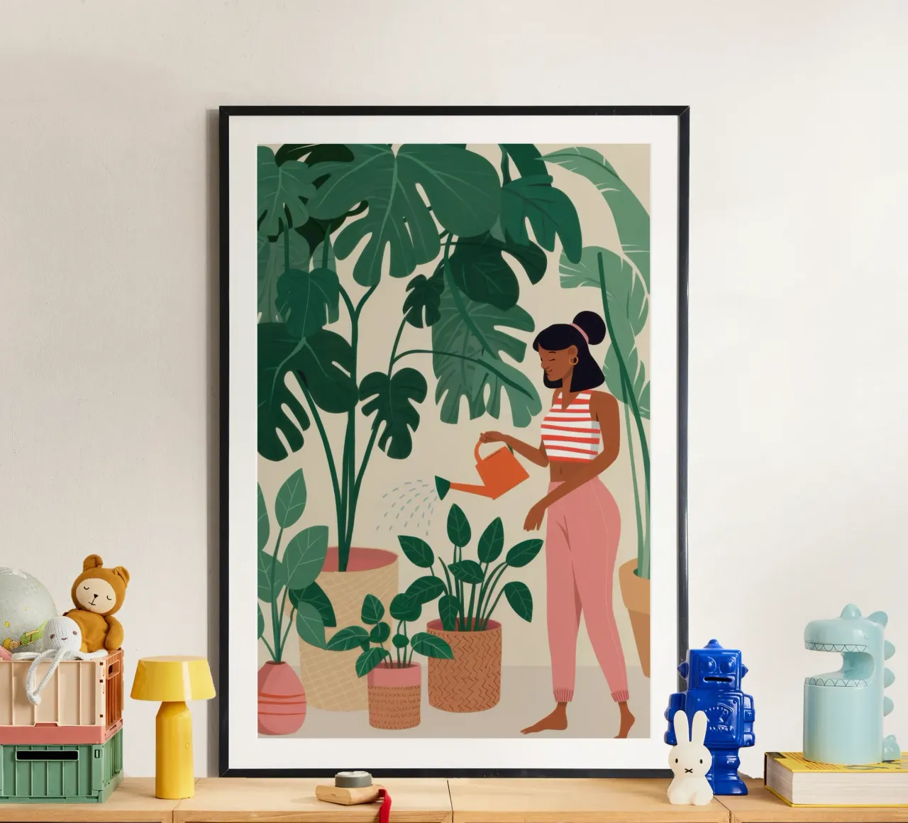 Curare una pianta poster da Marigold Tiga