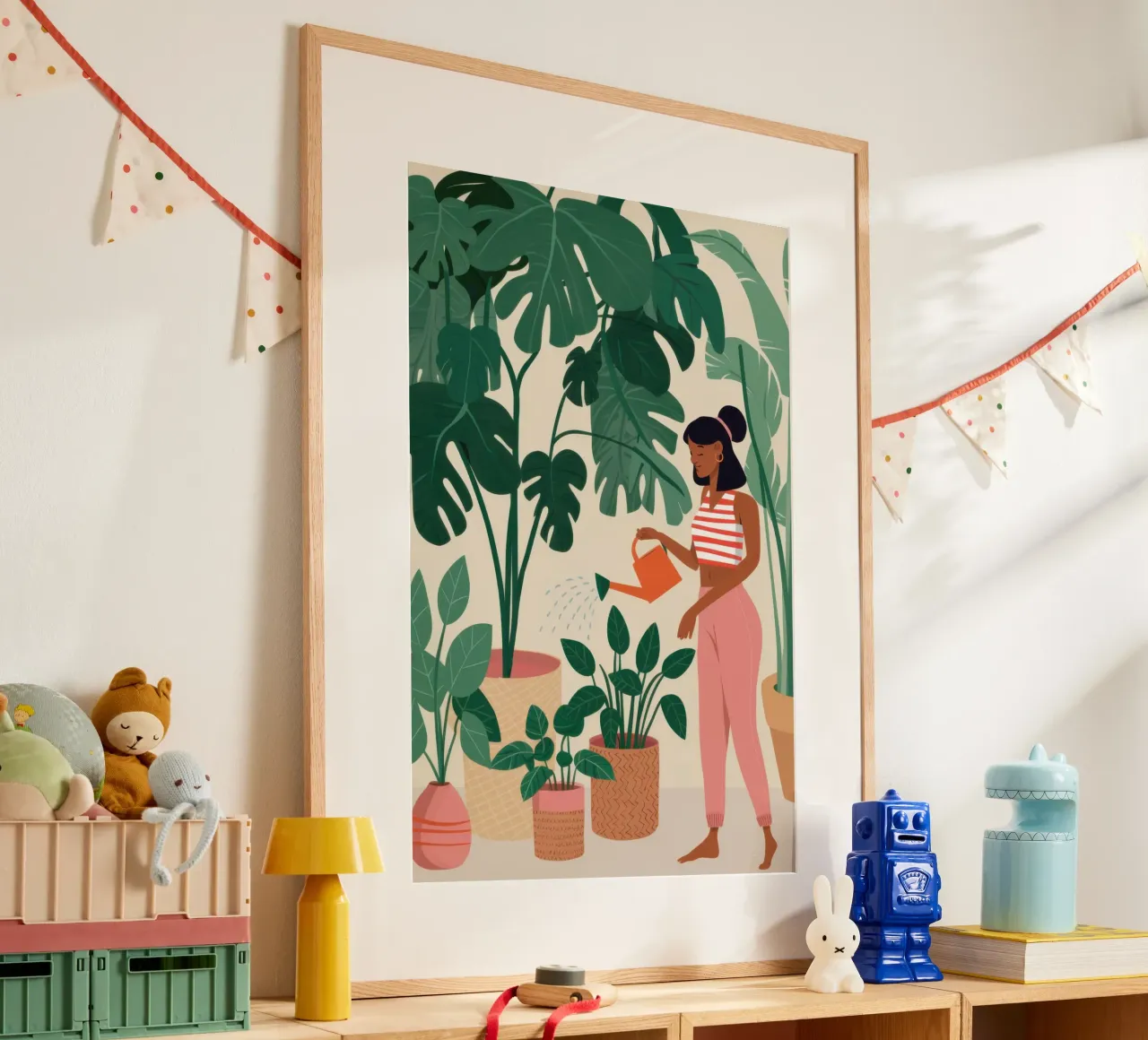 Curare una pianta poster da Marigold Tiga