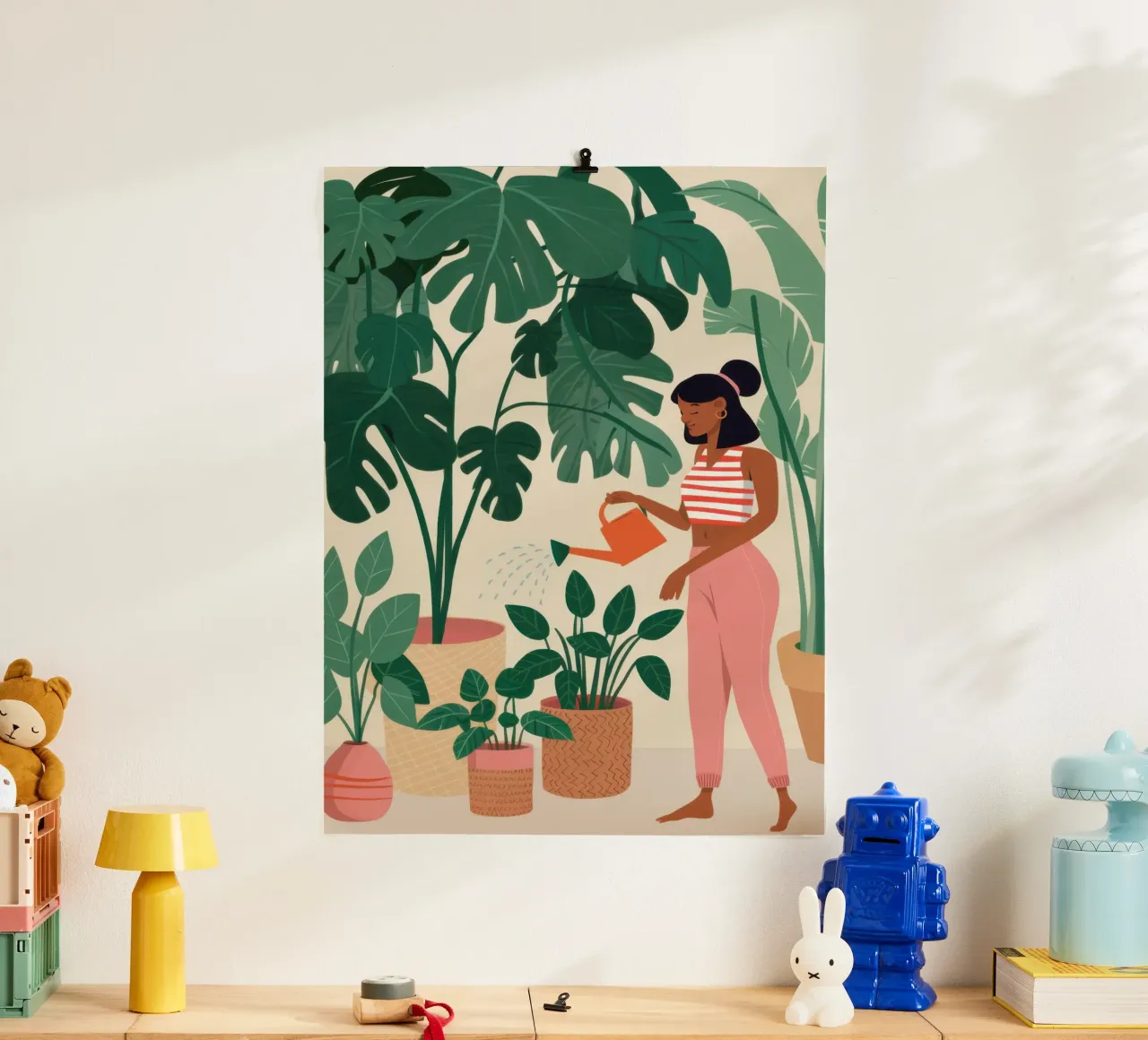 Curare una pianta poster da Marigold Tiga