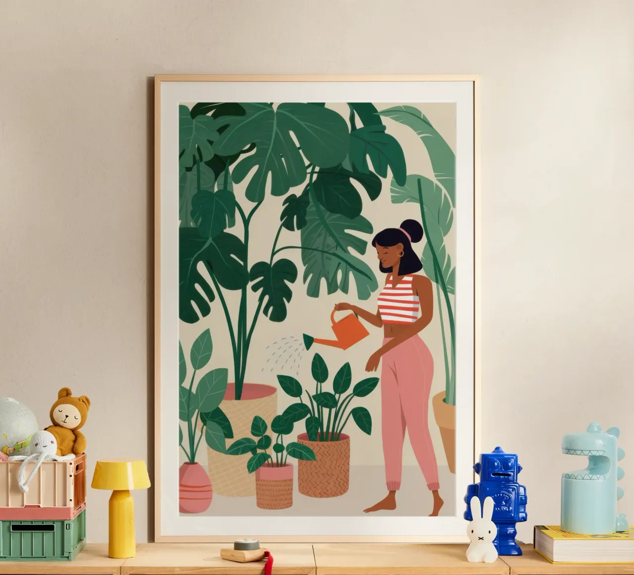 Curare una pianta poster da Marigold Tiga