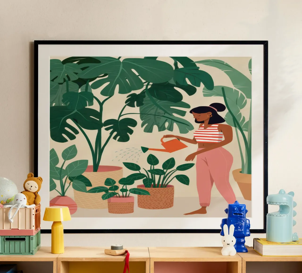 Curare una pianta poster da Marigold Tiga