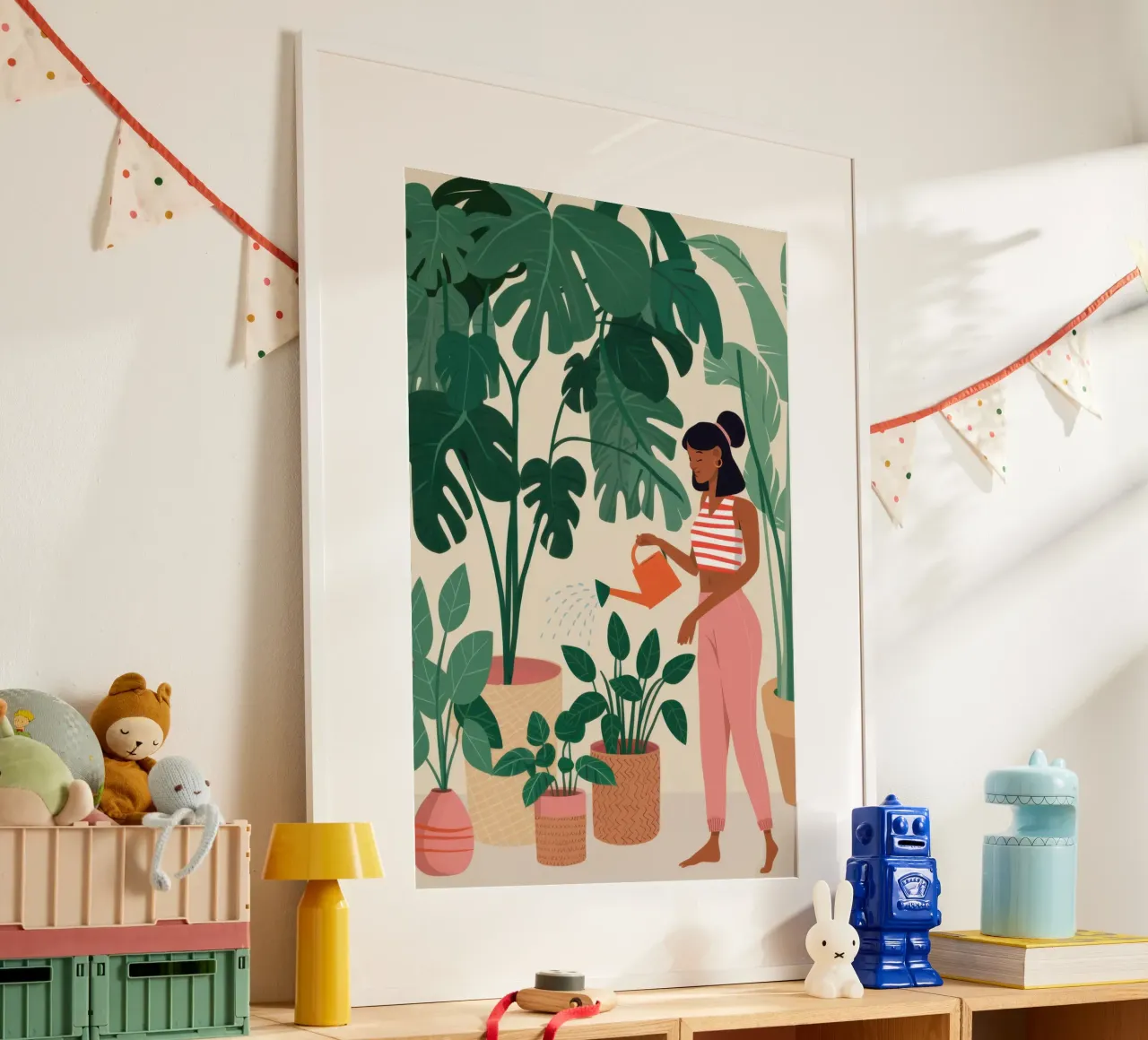 Curare una pianta poster da Marigold Tiga