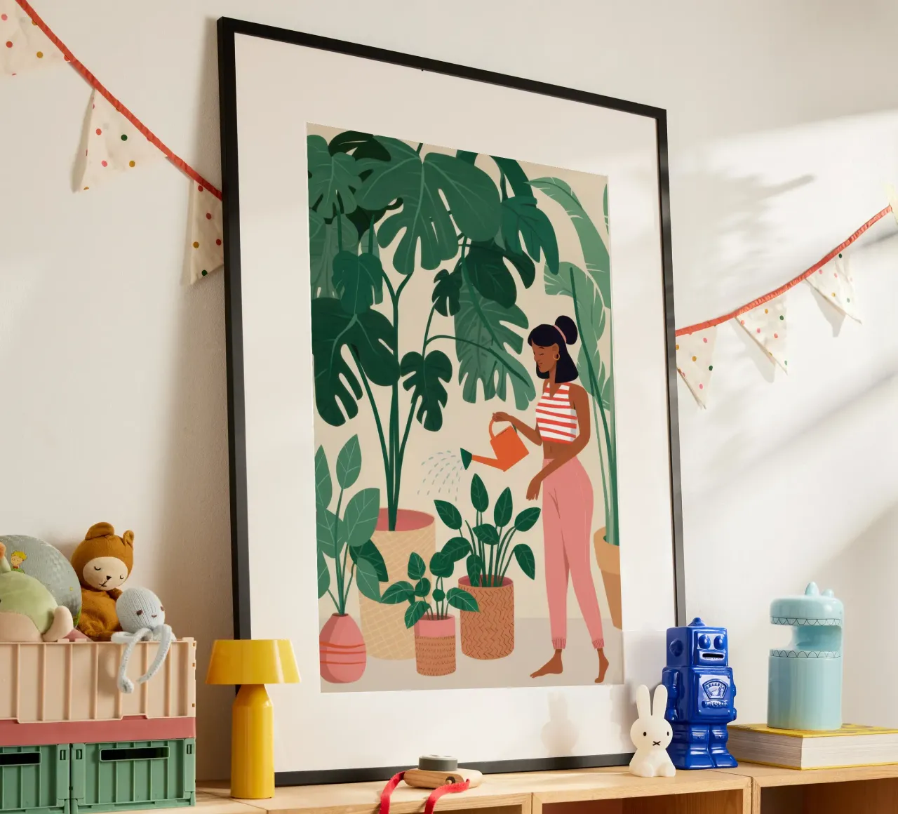 Curare una pianta poster da Marigold Tiga