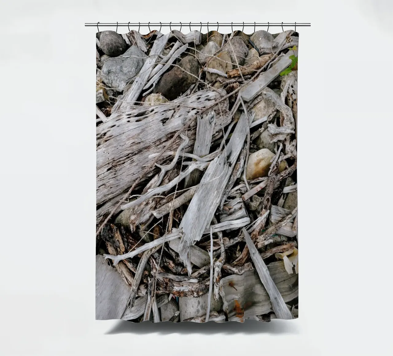 Gezeitengeflecht shower curtain by The Wild Creative Studio