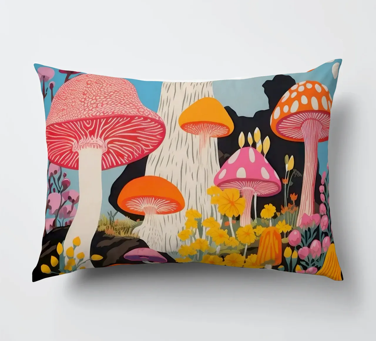 Foresta psichedelica cuscino da Studio Mooodz