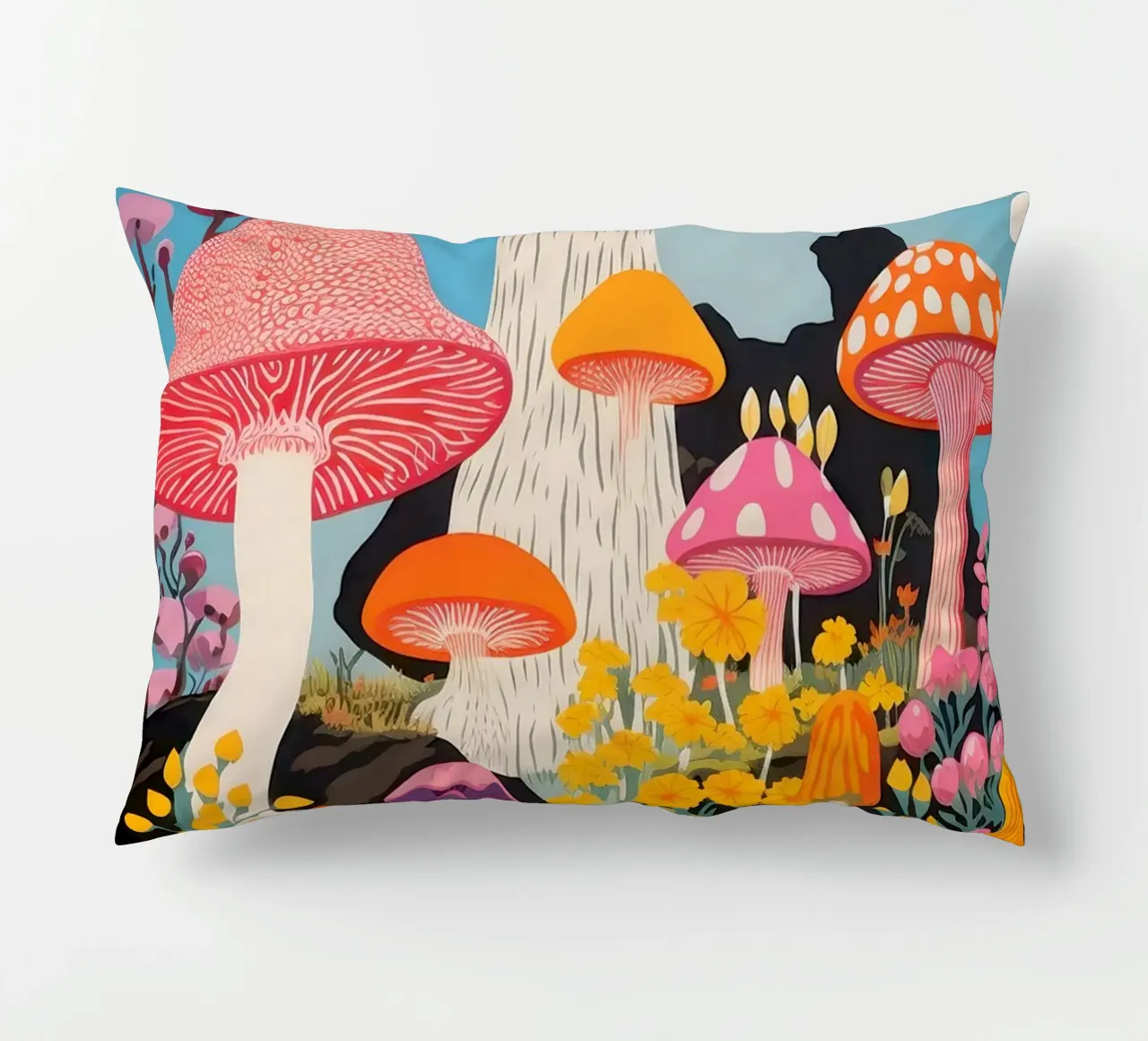 Foresta psichedelica cuscino da Studio Mooodz