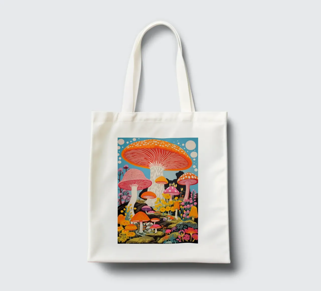 Psychedelic Forest tote bag by Studio Mooodz